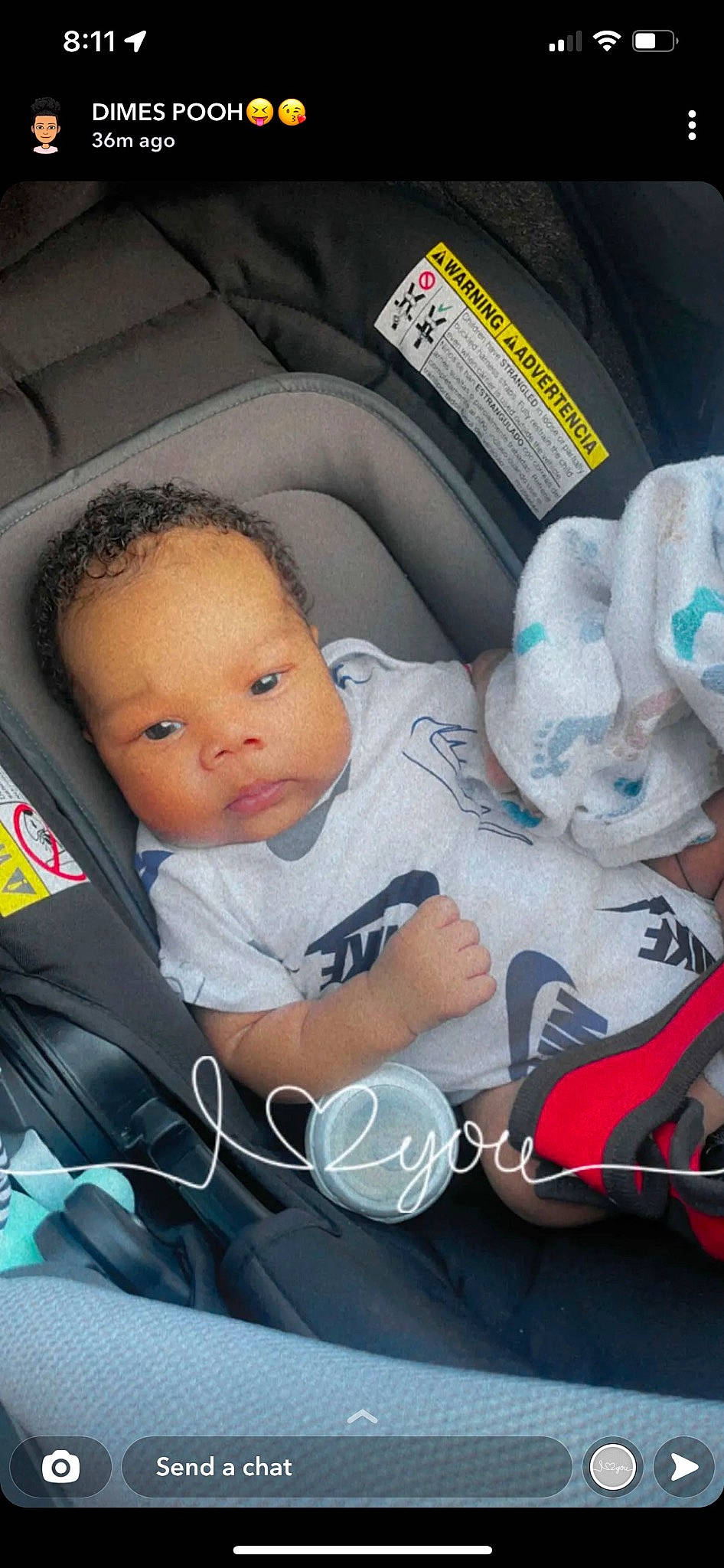 Jaiden is registered to the contest to win money with this photo: auto_part, baby, baby_carriage, baby_in_car_seat, baby_products, baby_toddler_clothing, car_seat, car_seat_cover, cheek, child, comfort, head, mammal, person, plastic, room, sitting, toddler