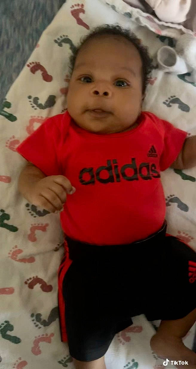 Jaiden joined the competition — help win amazing prizes! arm, baby, baby_toddler_clothing, cheek, eye, eyebrow, finger, hair, hand, happy, head, human_body, neck, person, pink, skin, sleeve, smile, t_shirt, textile