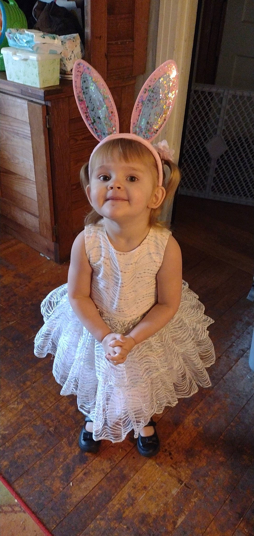 Emilliana is registered to the contest to win money with this photo: baby, baby_toddler_clothing, day_dress, dress, embellishment, face, facial_expression, hairstyle, happy, head, headgear, headpiece, iris, person, pink, purple, ruffle, skin, smile, toddler