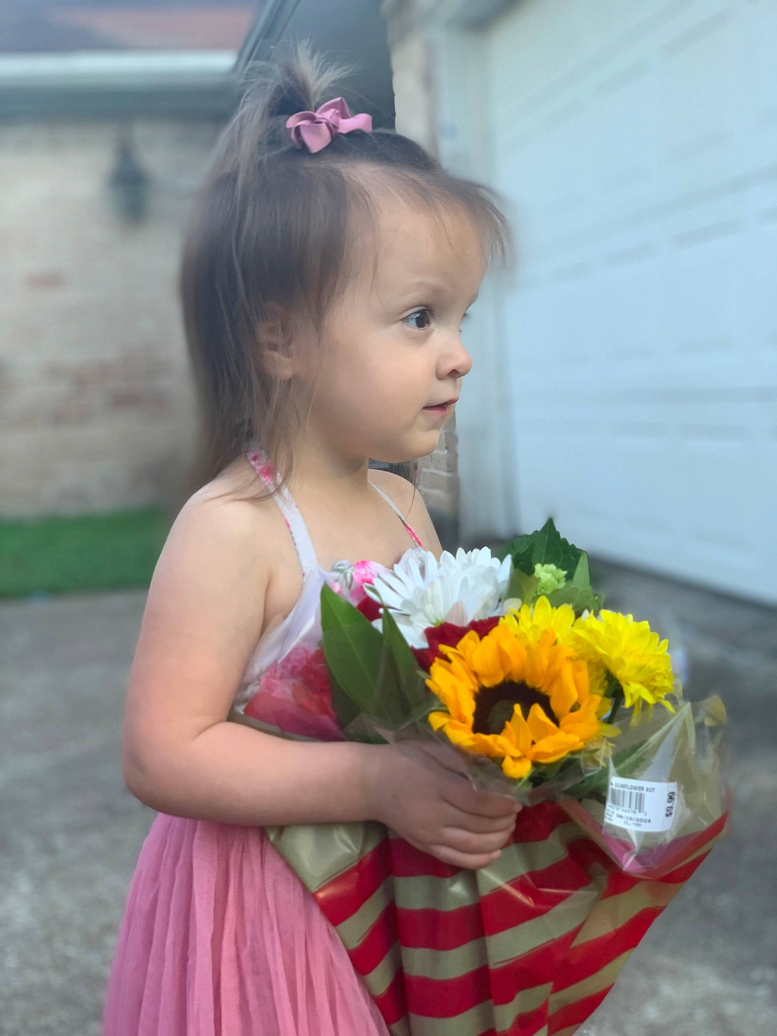 Averiee is registered to the contest to win money with this photo: annual_plant, artificial_flower, basket, beauty, bouquet, child, cut_flowers, floral_design, floristry, flower, flower_arranging, flowering_plant, grass, happy, iris, person, petal, photograph, plant, spring