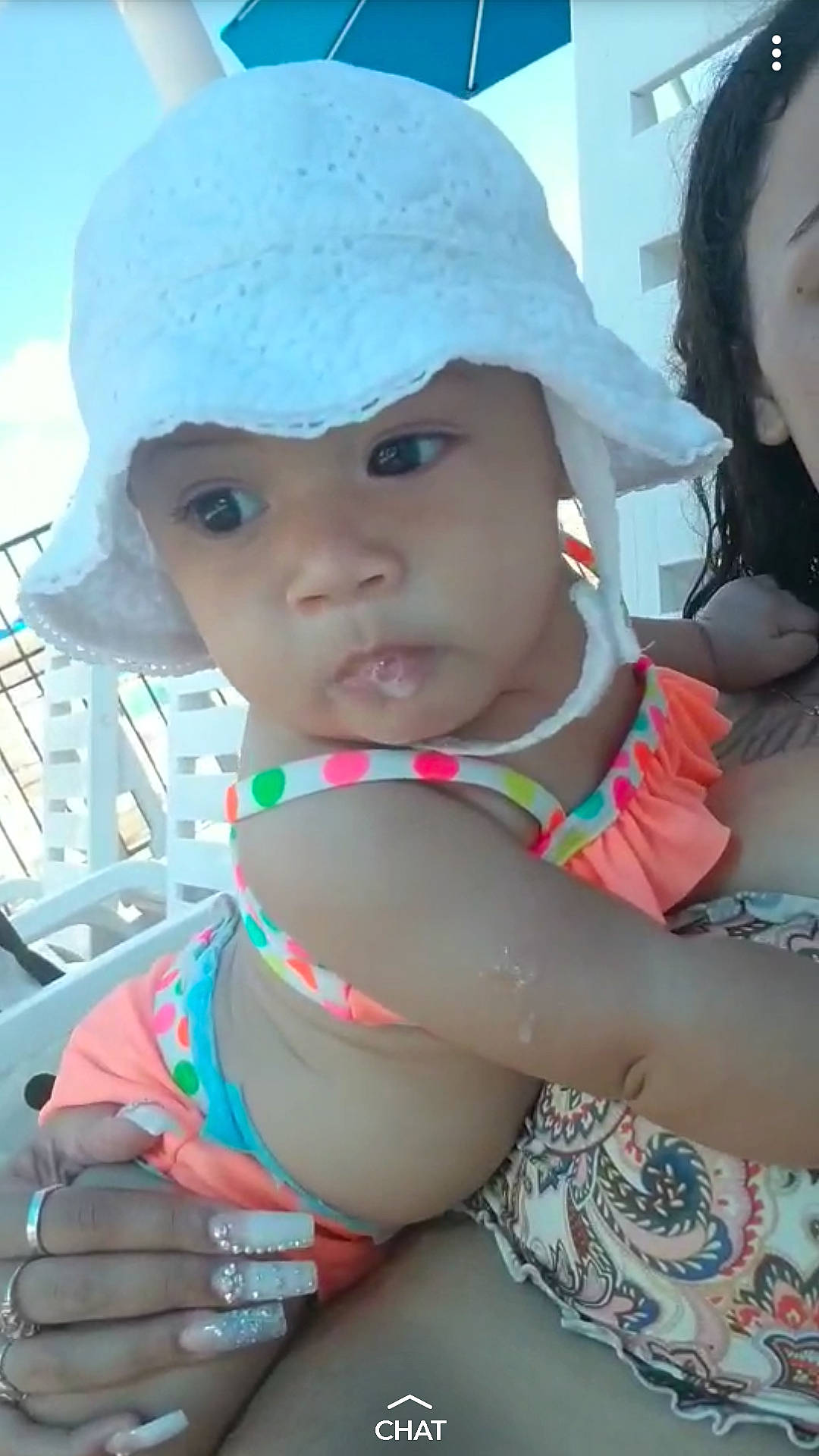 Emiliana is registered to the contest to win money with this photo: cheek, child, headgear, headwear, person, skin, toddler