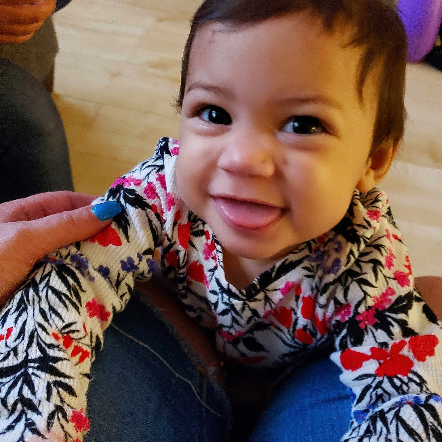 Emiliana is registered to the contest to win money with this photo: cheek, child, fashion_accessory, person, smile, toddler