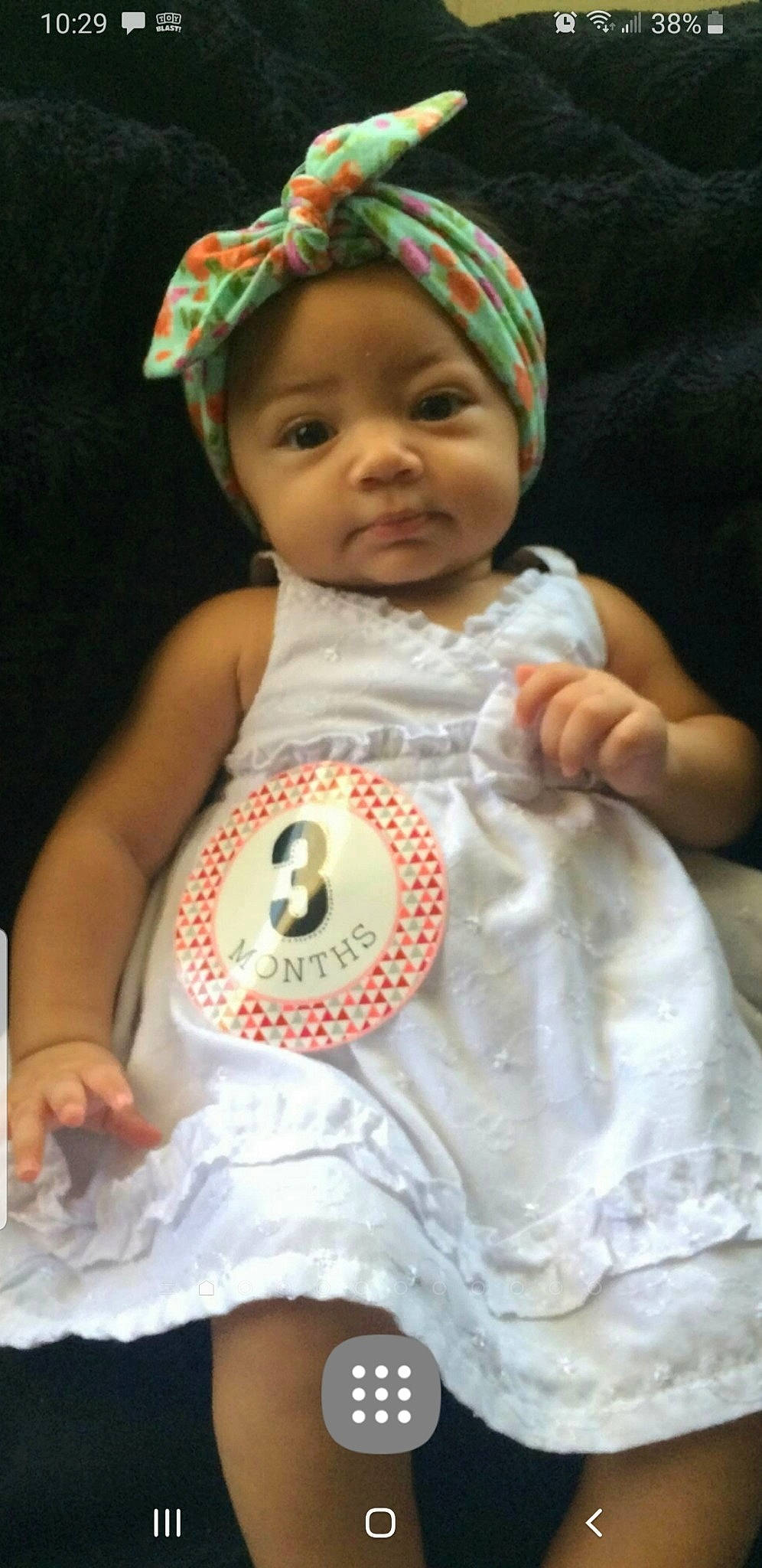 Araceli is registered to the contest to win money with this photo: baby, baby_toddler_clothing, child, child_model, headgear, person, smile, toddler