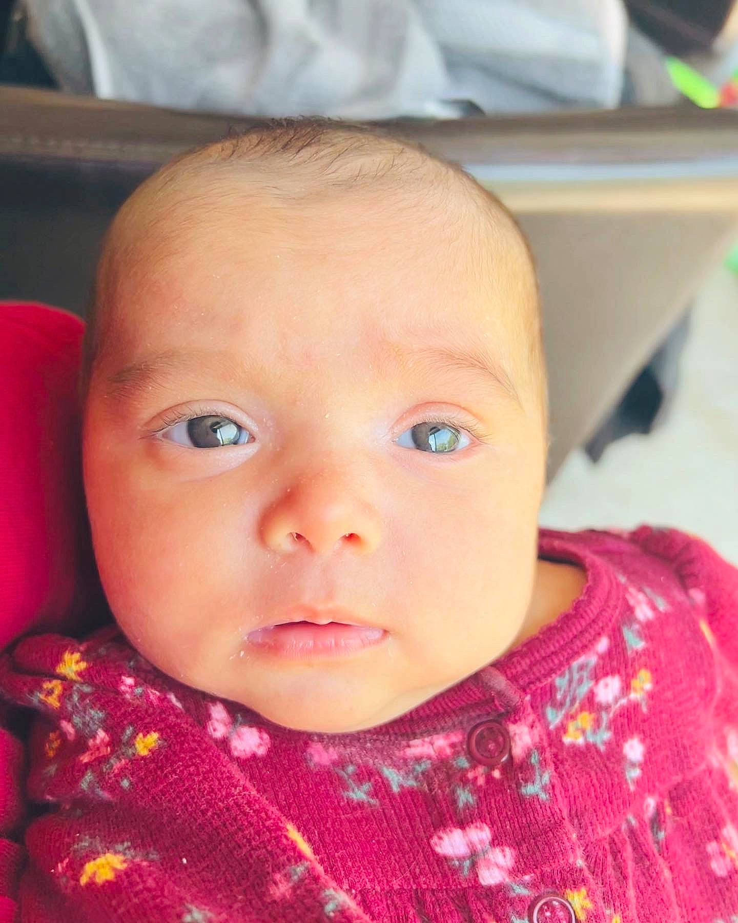 Celina joined the competition — help win amazing prizes! baby, baby_toddler_clothing, cheek, chin, collar, ear, eye, eyebrow, eyelash, face, forehead, happy, head, iris, lip, mouth, nose, person, pink, skin