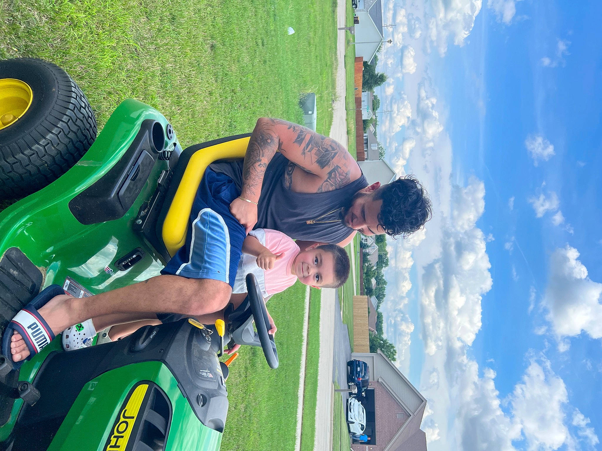 Sebastian joined the competition — help win amazing prizes! automotive_design, automotive_exterior, automotive_tire, car, cloud, fun, grass, green, headwear, joy, leisure, motor_vehicle, motorsport, person, recreation, sky, sports, sports_equipment, t_shirt, tire