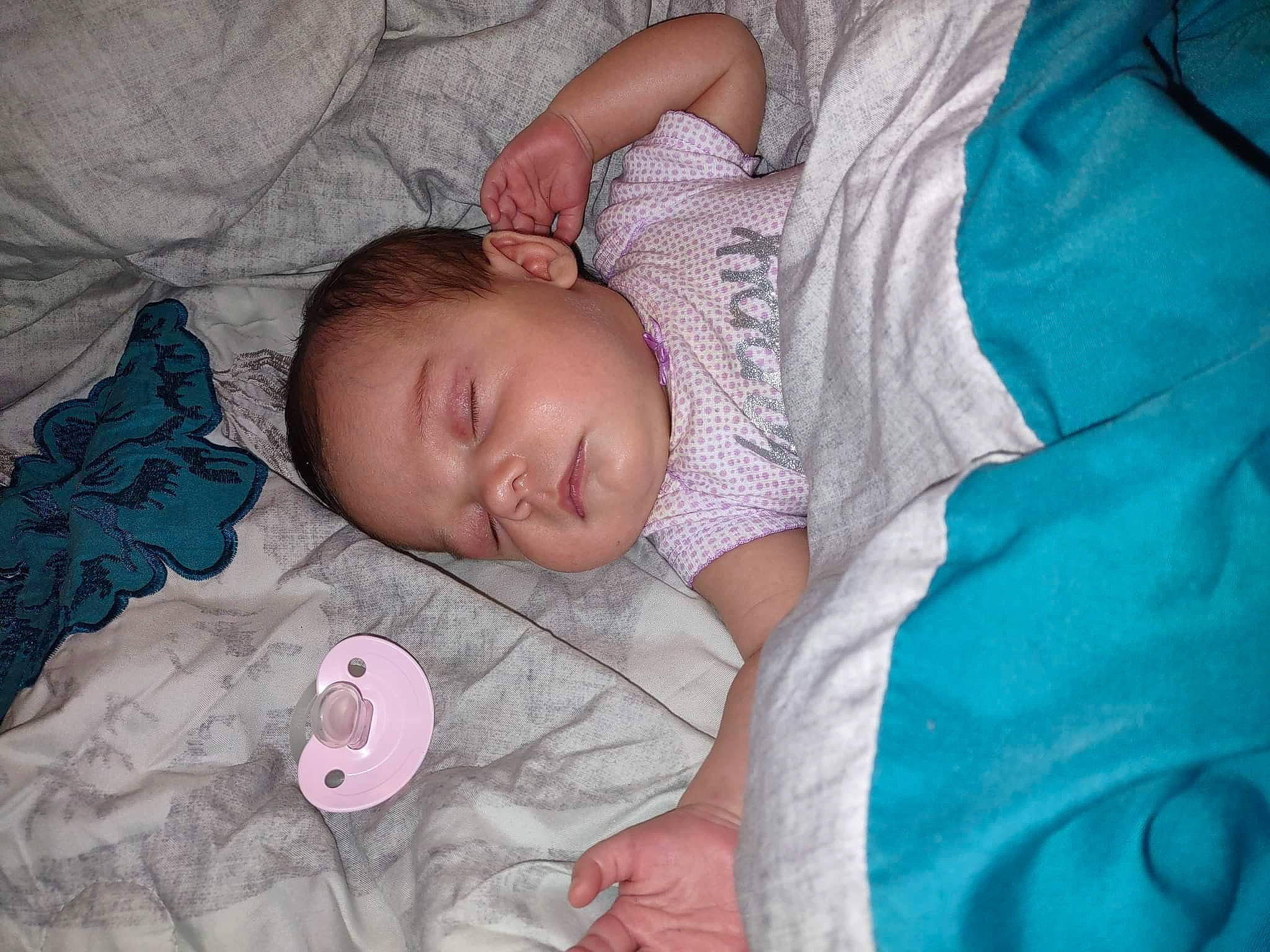 Addalynn is registered to the contest to win money with this photo: baby, baby_products, baby_sleeping, baby_toddler_clothing, bedtime, cheek, child, comfort, eye, head, linens, mouth, nap, pattern, person, room, skin, sleep, sleeve, textile