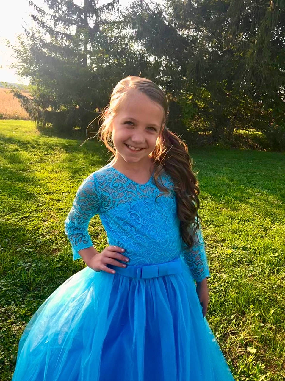 Alayna joined the competition — help win amazing prizes! botany, bridal_party_dress, day_dress, dress, eye, face, gown, grass, green, happy, iris, joy, leaf, nature, one_piece_garment, people_in_nature, person, photograph, plant, smile