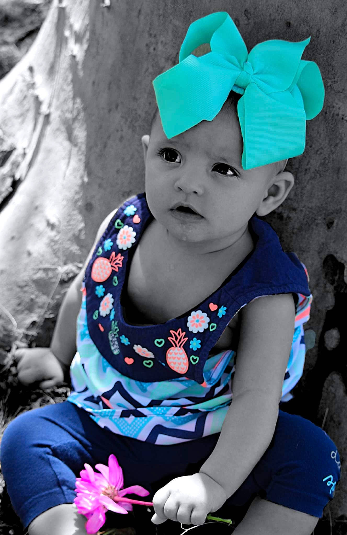 Olive joined the competition — help win amazing prizes! azure, baby, baby_toddler_clothing, black, blue, cap, child, cool, costume_hat, electric_blue, fun, grass, happy, head, headwear, people_in_nature, person, pink, product, purple