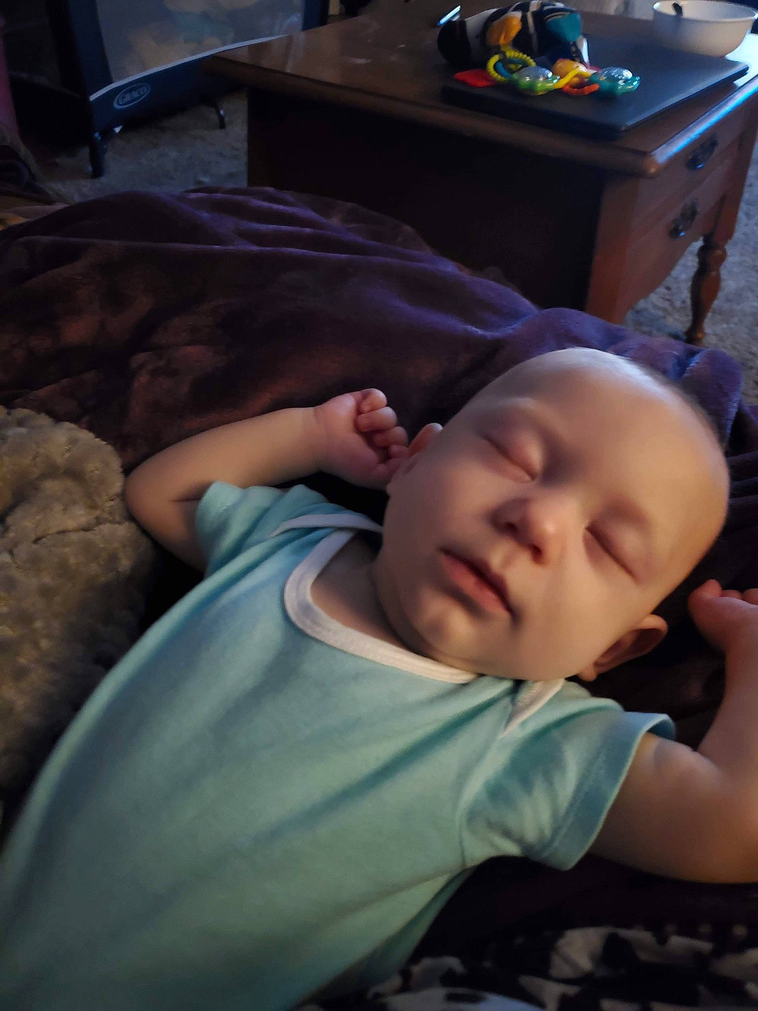 Richard joined the competition — help win amazing prizes! baby, baby_products, baby_toddler_clothing, bedtime, cheek, child, comfort, desk, eyebrow, fun, iris, mammal, mouth, nose, person, room, sitting, table, television, toddler