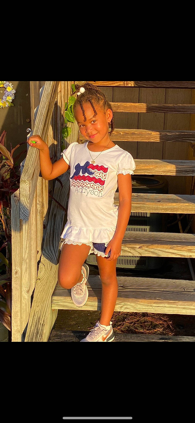 Eliza joined the competition — help win amazing prizes! cool, flash_photography, fun, happy, human_body, human_leg, joy, knee, leisure, person, recreation, shorts, shoulder, sitting, sportswear, standing, t_shirt, thigh, toddler, tree