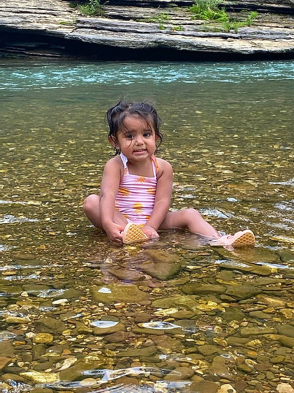 Everlyn joined the competition — help win amazing prizes! adaptation, bank, body_of_water, eye, fun, grass, hand, happy, human_body, lake, leaf, leisure, nature, people_in_nature, person, sunlight, tree, water, water_resources, watercourse