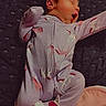 Izabelle joined the competition — help win amazing prizes! newborn, baby, sleeping, infant, pajamas, onesie, bed, blanket, portrait, face, eyes_closed, yawning, indoors, home, textiles, spoon, baby_wipes, pink, lying_down, cozy