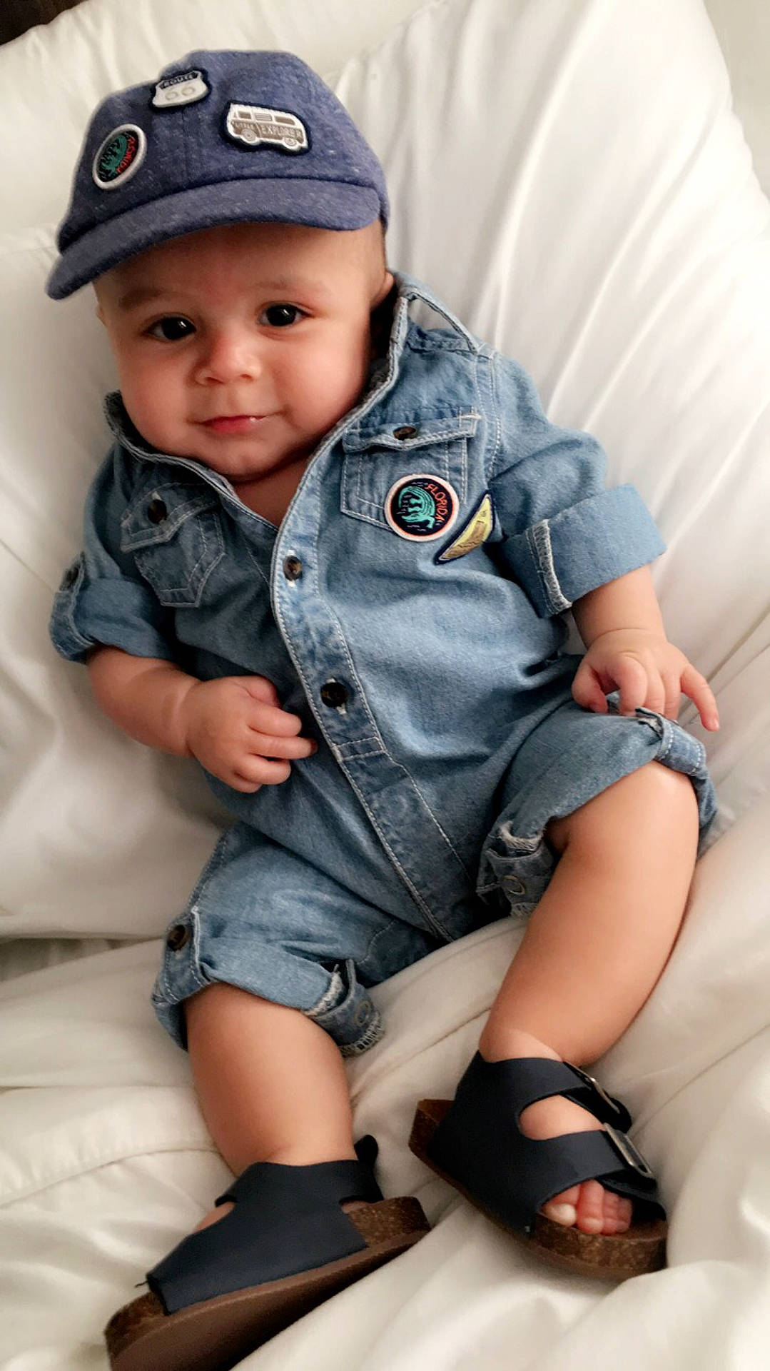 Cristiano joined the competition — help win amazing prizes! child, cool, girl, headgear, infant, jeans, joint, person, product, sitting, toddler