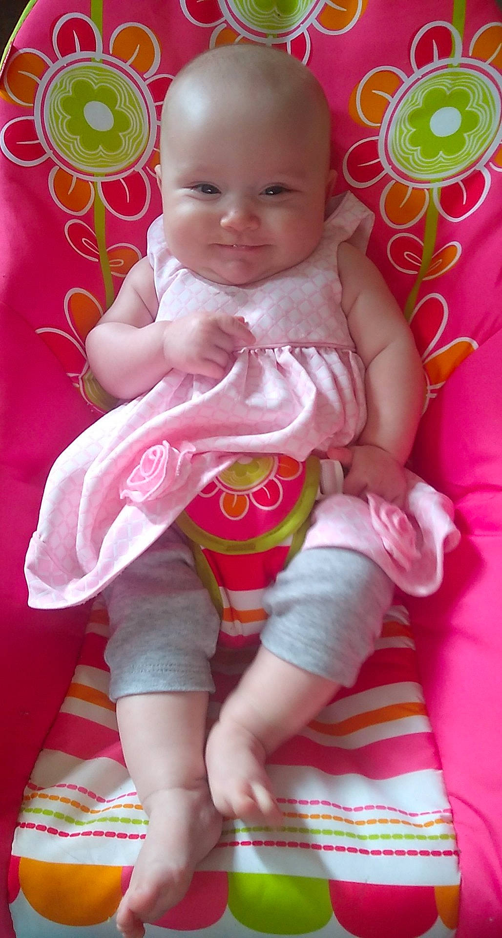 Kelsea is registered to the contest to win money with this photo: baby, baby_toddler_clothing, beauty, cheek, child, green, happy, leg, magenta, organ, person, pink, product, red, skin, sleeve, smile, textile, thigh, toddler