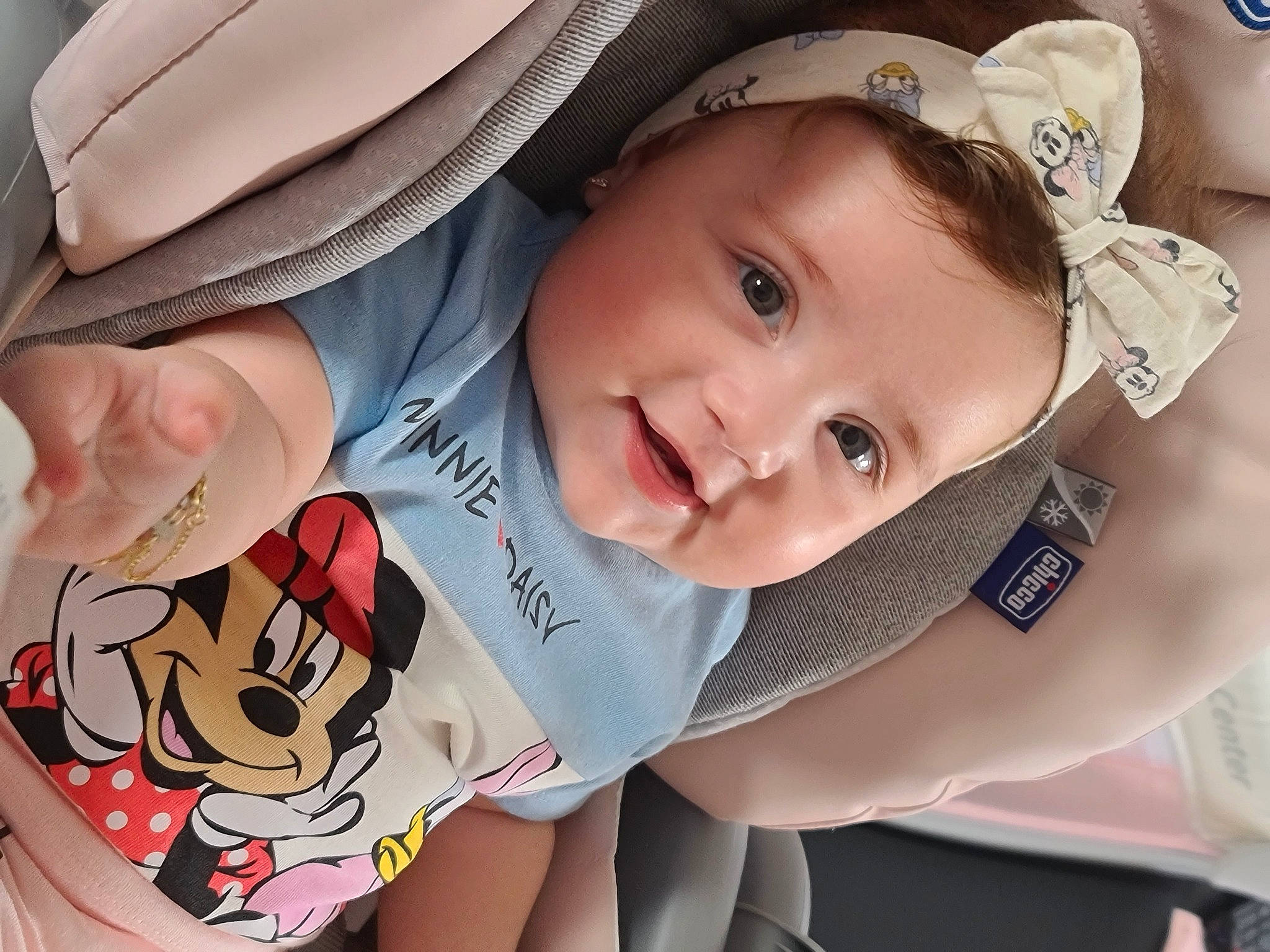 Evelina joined the competition — help win amazing prizes! baby, baby_products, baby_toddler_clothing, cap, cheek, child, eye, facial_expression, fashion_accessory, finger, fun, gesture, hairstyle, happy, mouth, person, product, skin, sleeve, smile