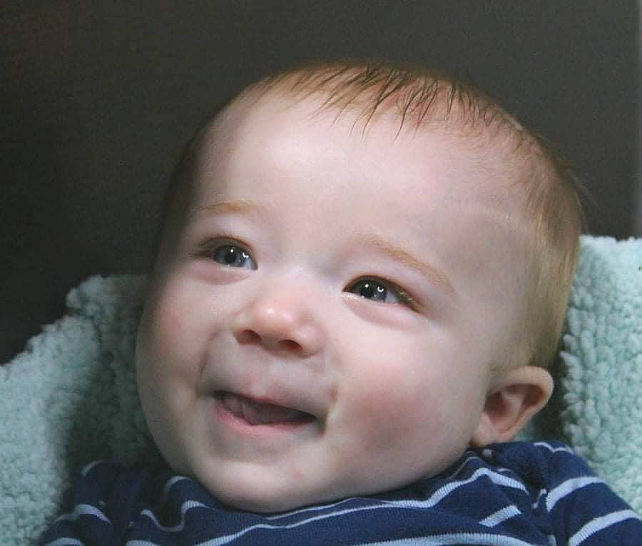 Princeton is registered to the contest to win money with this photo: baby, cheek, child, chin, close_up, ear, eyebrow, eyelash, flash_photography, forehead, happy, human_body, iris, jaw, lip, mouth, nose, person, skin, smile