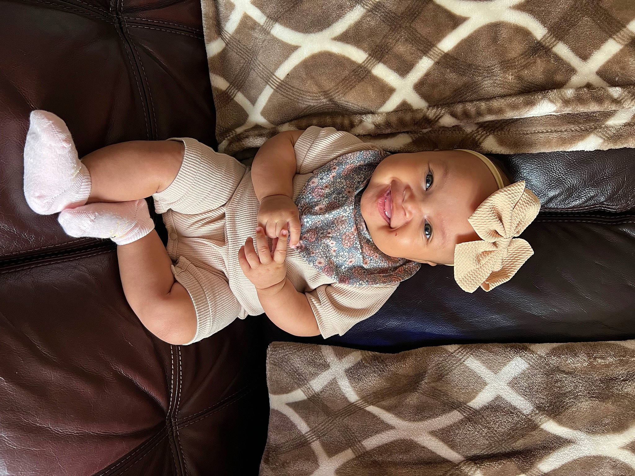 Alaia joined the competition — help win amazing prizes! arm, baby, baby_products, baby_toddler_clothing, child, comfort, dress, eye, flash_photography, gesture, glasses, hand, happy, hat, head, headwear, joy, pattern, person, sitting