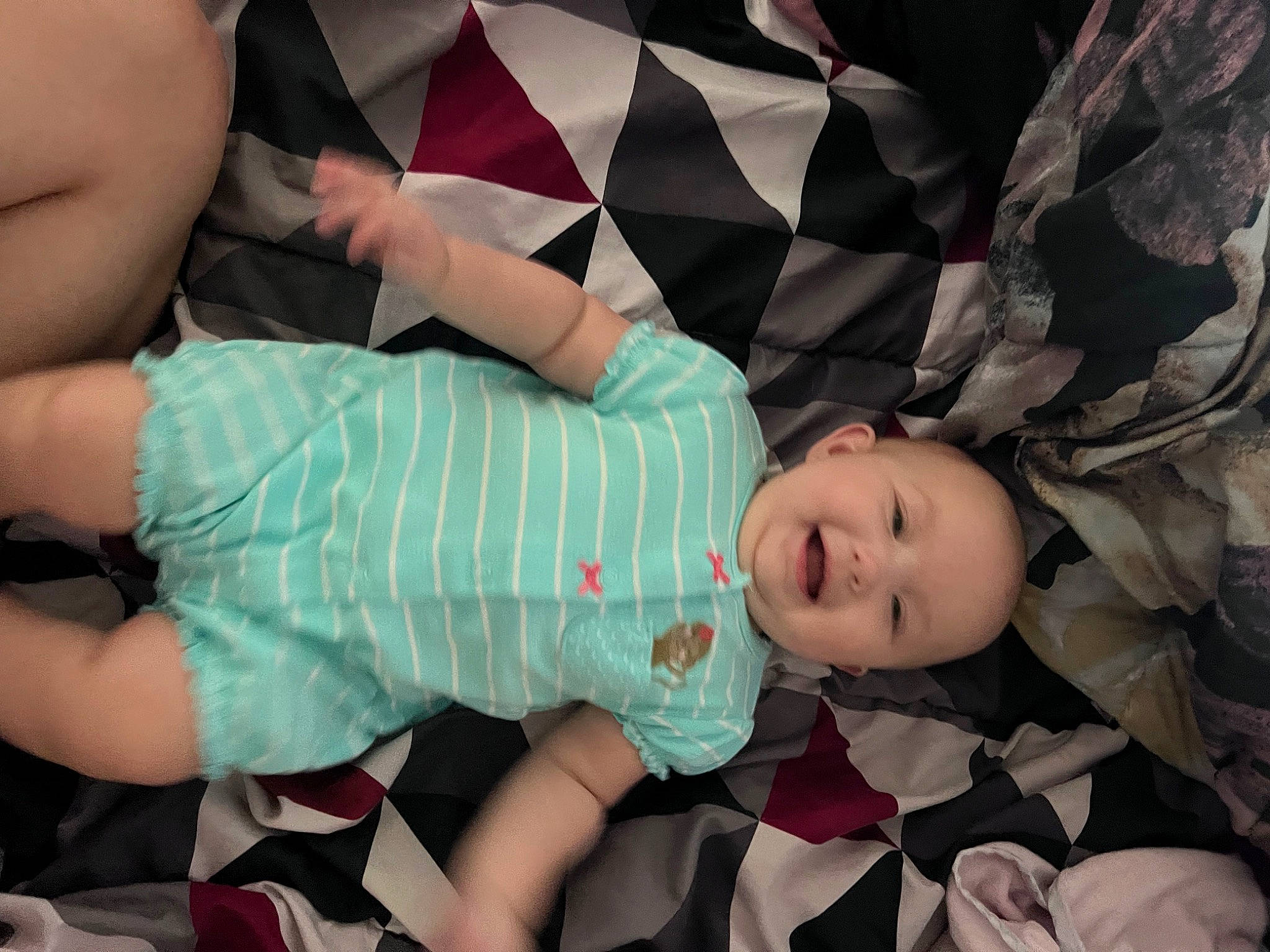 Lana joined the competition — help win amazing prizes! baby, baby_products, baby_toddler_clothing, cheek, child, comfort, fun, happy, human_body, human_leg, mouth, nail, pattern, person, pink, product, skin, smile, sock, thigh