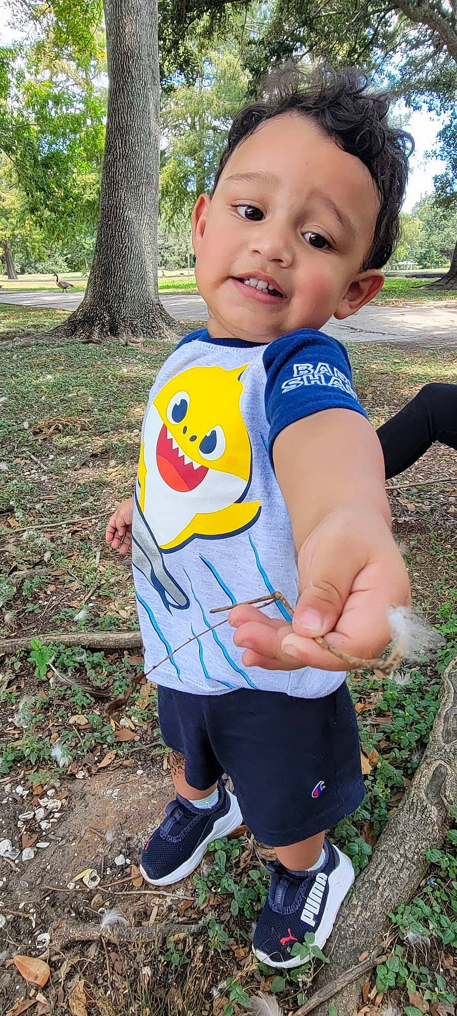 Fabrizio joined the competition — help win amazing prizes! baby_toddler_clothing, child, electric_blue, face, facial_expression, finger, fun, gesture, grass, green, hand, happy, joy, people_in_nature, person, plant, shorts, sleeve, smile, t_shirt