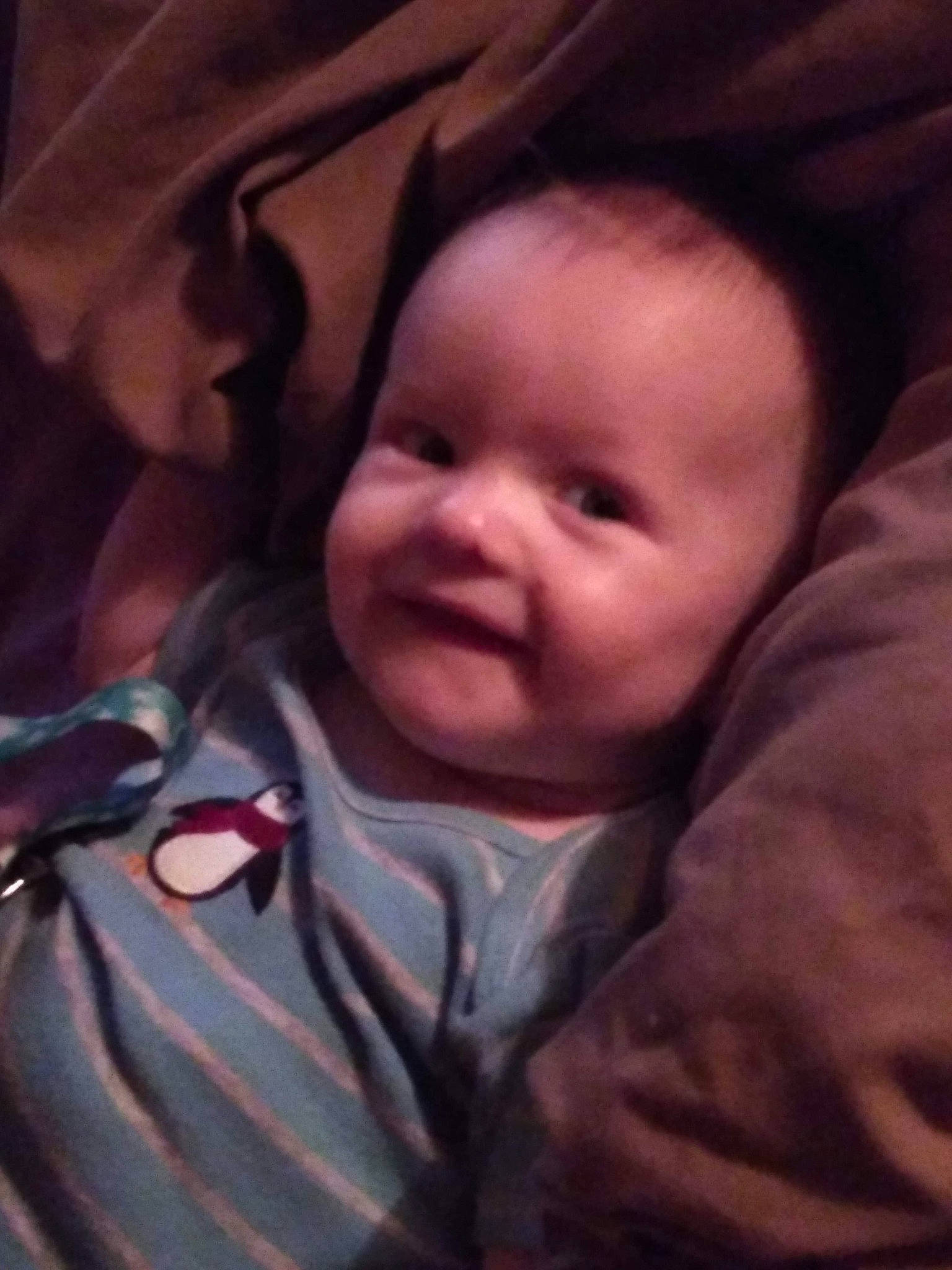 Keith Jr is registered to the contest to win money with this photo: baby, cheek, child, eye, face, facial_expression, fun, happy, head, laugh, lip, mouth, nose, person, skin, smile, toddler