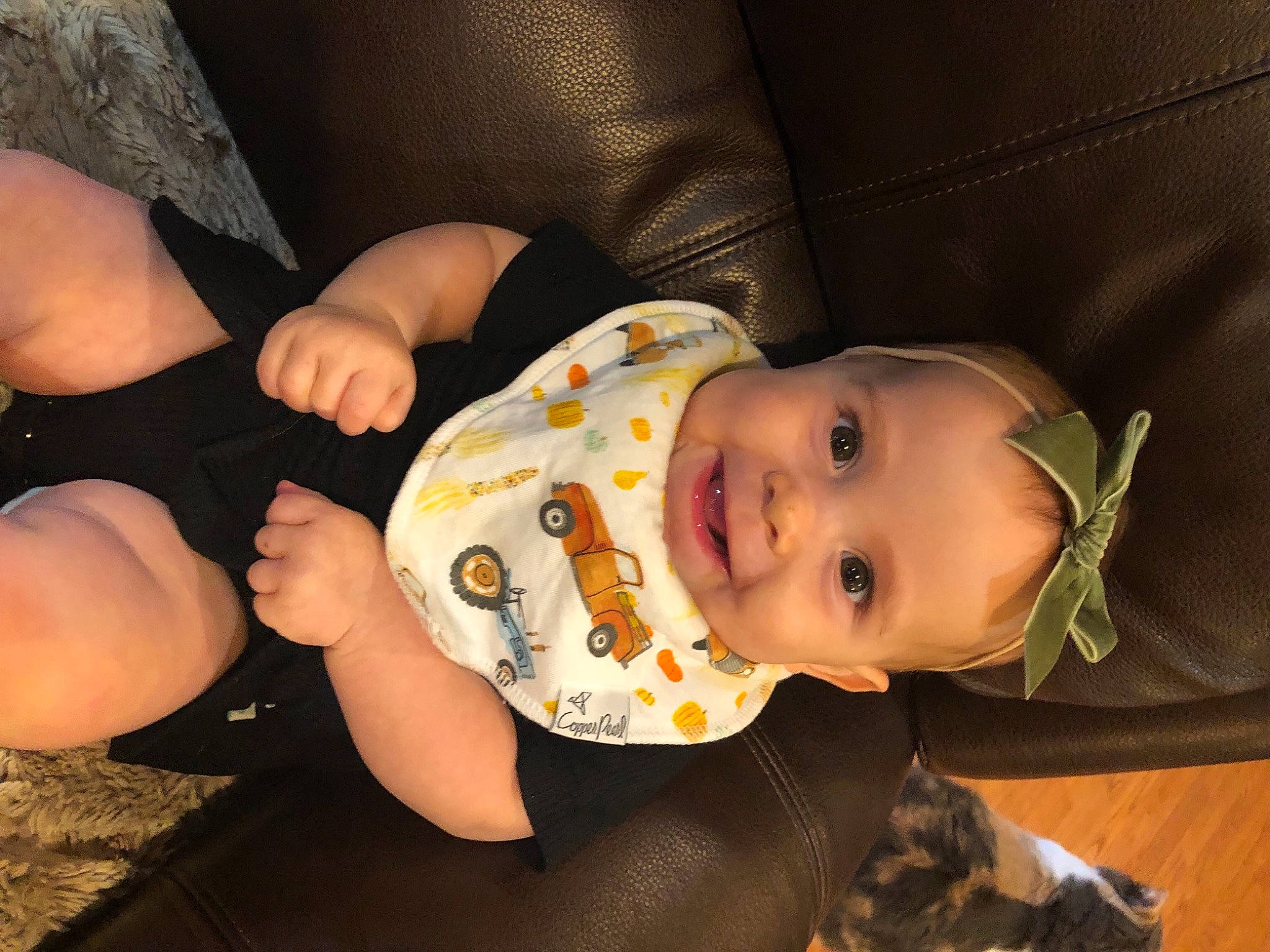 Carlee joined the competition — help win amazing prizes! baby, baby_toddler_clothing, cheek, child, comfort, eye, foot, fun, head, headgear, human_leg, joy, mouth, nail, person, sitting, skin, sleeve, smile, thigh