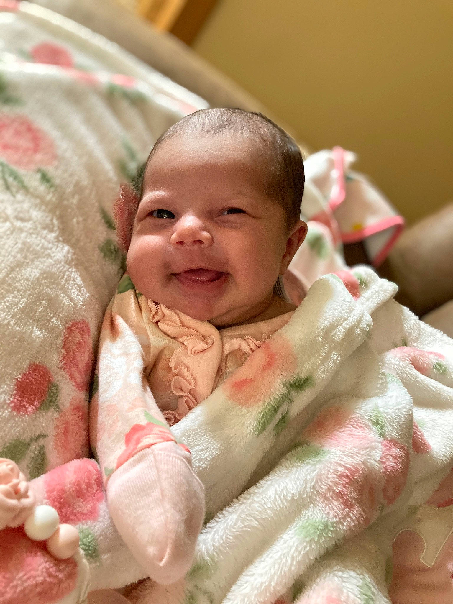 Sophia Grace joined the competition — help win amazing prizes! arm, baby, baby_toddler_clothing, cheek, child, chin, comfort, eye, face, happy, head, iris, linens, lip, nose, person, pink, skin, sleeve, smile