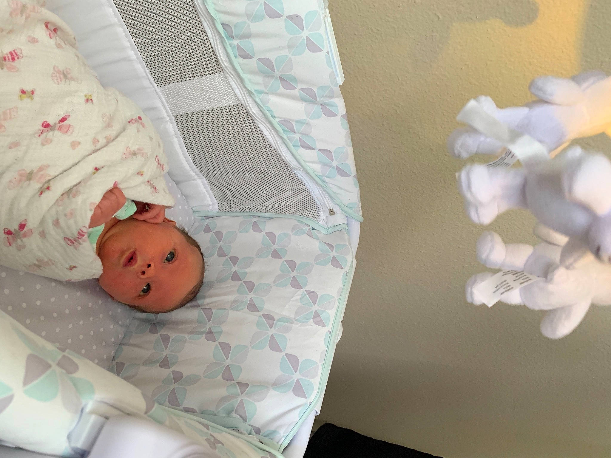 Jewel joined the competition — help win amazing prizes! baby, baby_products, baby_sleeping, baby_toddler_clothing, bed, bed_sheet, bedding, child, comfort, infant_bed, linens, paper, paper_product, pattern, peach, person, pillow, pink, product, room