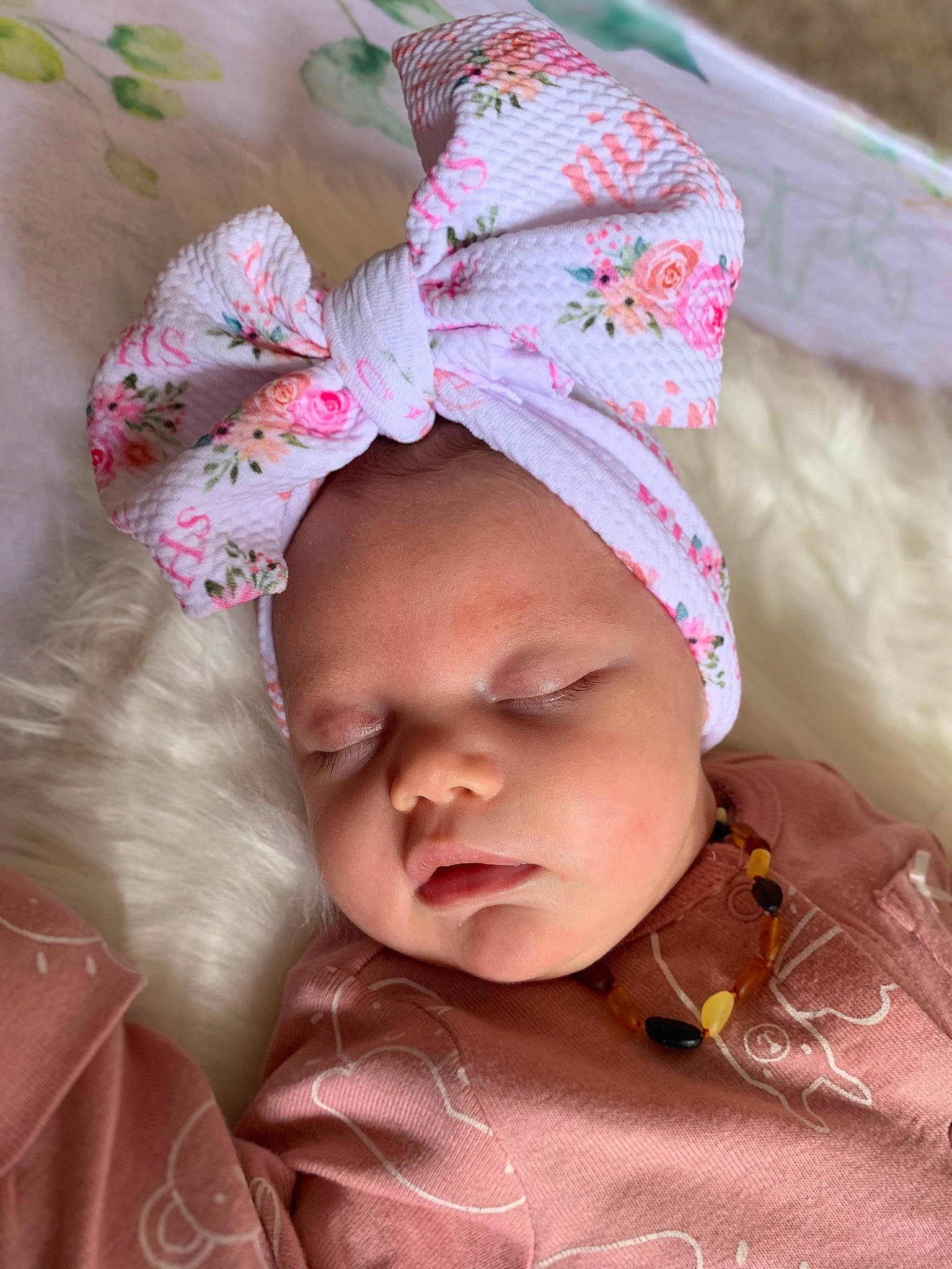 Hera joined the competition — help win amazing prizes! baby, baby_sleeping, baby_toddler_clothing, cap, cheek, chin, comfort, face, happy, head, headgear, headwear, knit_cap, linens, lip, magenta, person, pink, skin, smile