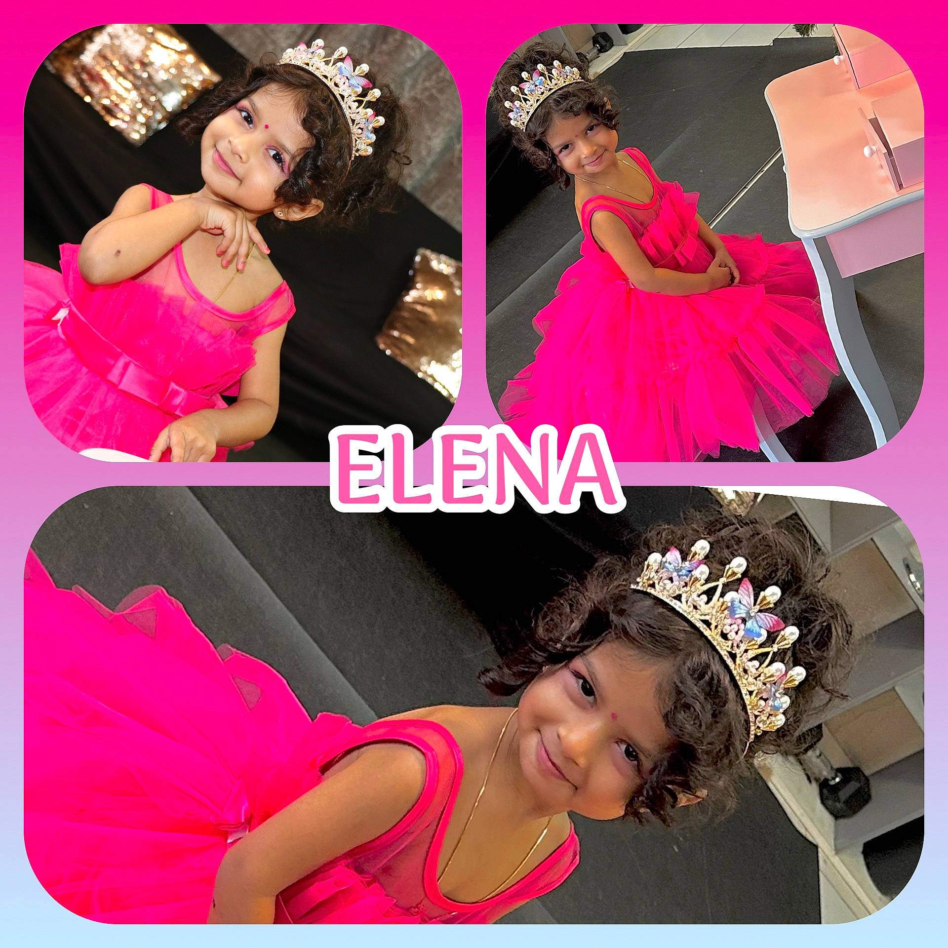 Elena a rejoint le concours — aidez-le/la à gagner de superbes lots ! beauty, clothing, day_dress, dress, event, eyelash, fashion_design, font, formal_wear, gesture, happy, joy, magenta, neck, pattern, person, pink, product, sleeve, smile