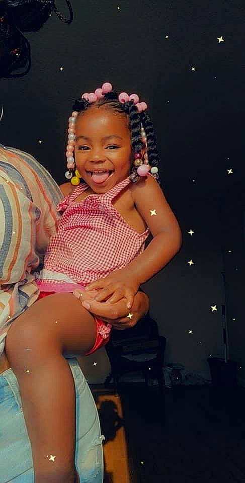 Zaliey is registered to the contest to win money with this photo: abdomen, baby, baby_products, baby_toddler_clothing, cheek, child, child_model, hair_accessory, jheri_curl, joy, lap, person, stomach, thigh, thumb, toddler, tooth, trunk