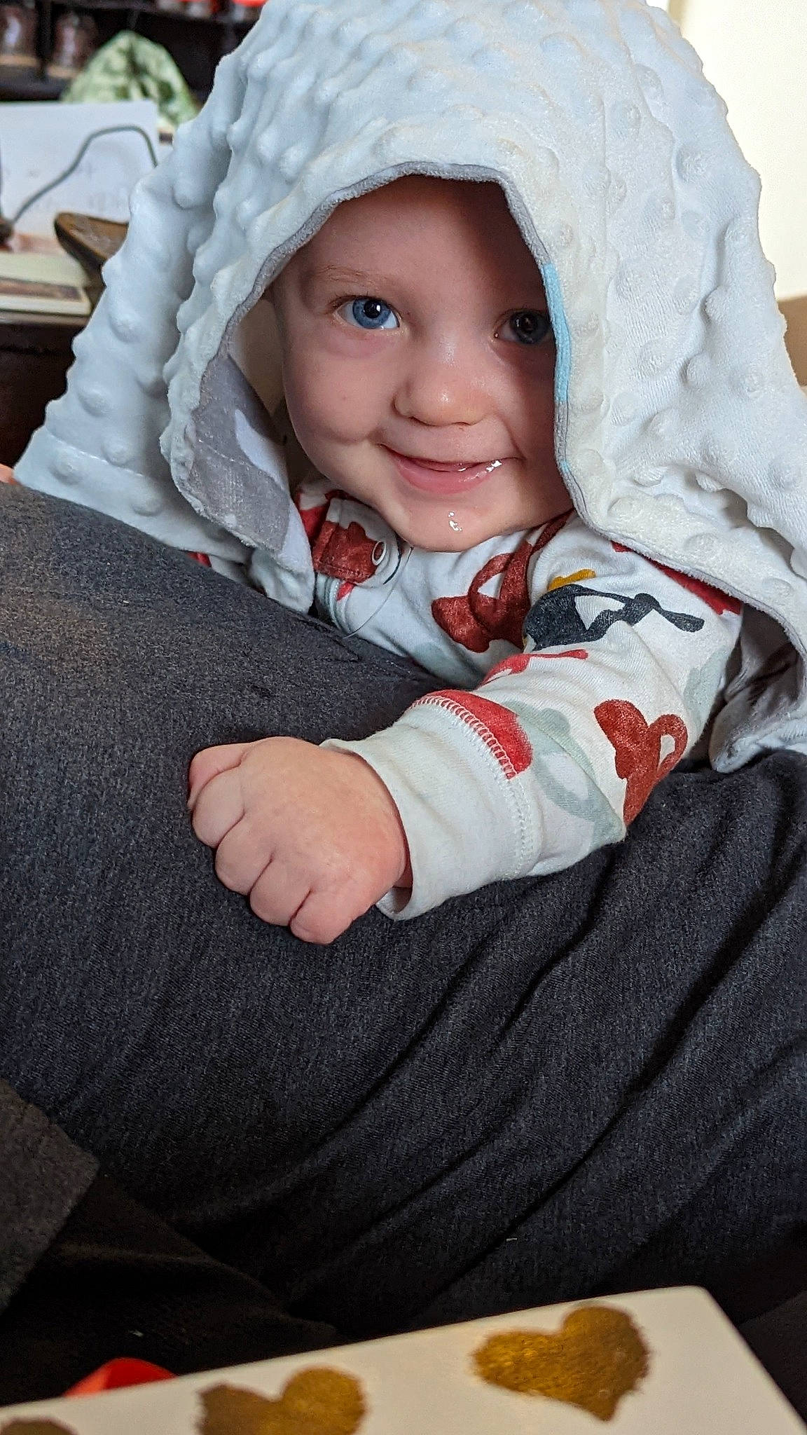 Forrest joined the competition — help win amazing prizes! cheek, child, chin, comfort, eye, finger, flash_photography, gesture, happy, headwear, joy, laugh, lip, nose, outerwear, person, portrait_photography, skin, sleeve, smile