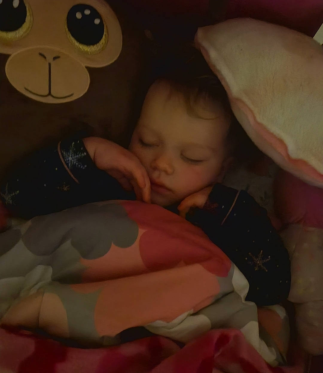 Iris joined the competition — help win amazing prizes! baby, black, brown, cheek, child, comfort, eye, facial_expression, finger, mammal, mouth, nose, orange, organ, person, pink, skin, textile, toddler, toy