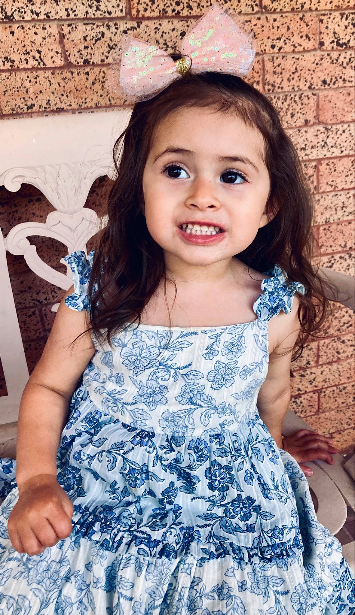 Evelyn joined the competition — help win amazing prizes! azure, clothing, dress, eye, facial_expression, fashion, flash_photography, hair, hairstyle, happy, head, iris, joy, one_piece_garment, person, photograph, purple, shoulder, skin, smile