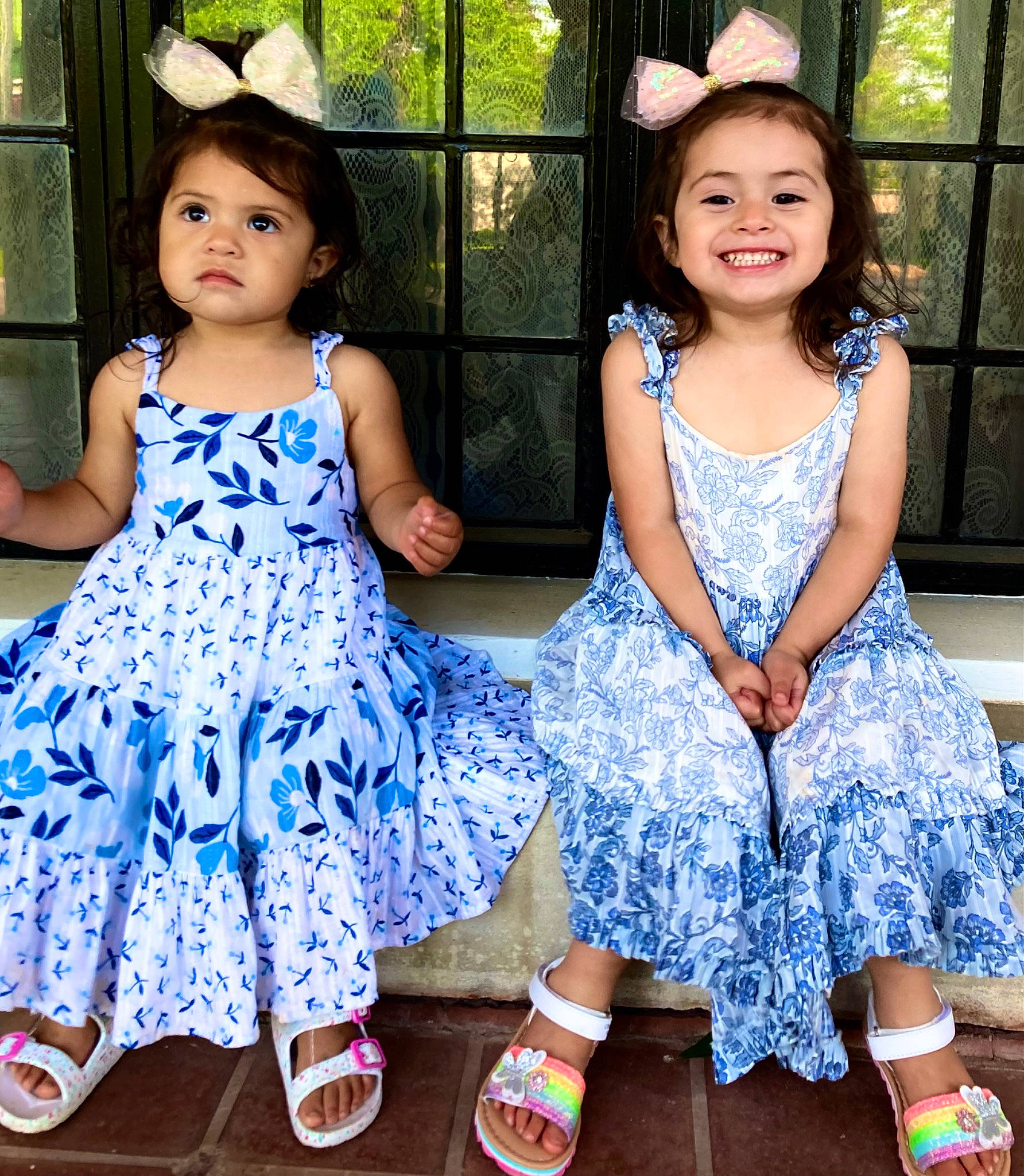 Evelyn joined the competition — help win amazing prizes! baby_toddler_clothing, day_dress, dress, eye, face, fashion, footwear, fun, happy, head, joy, one_piece_garment, person, pink, skin, smile, standing, summer, thigh, toddler