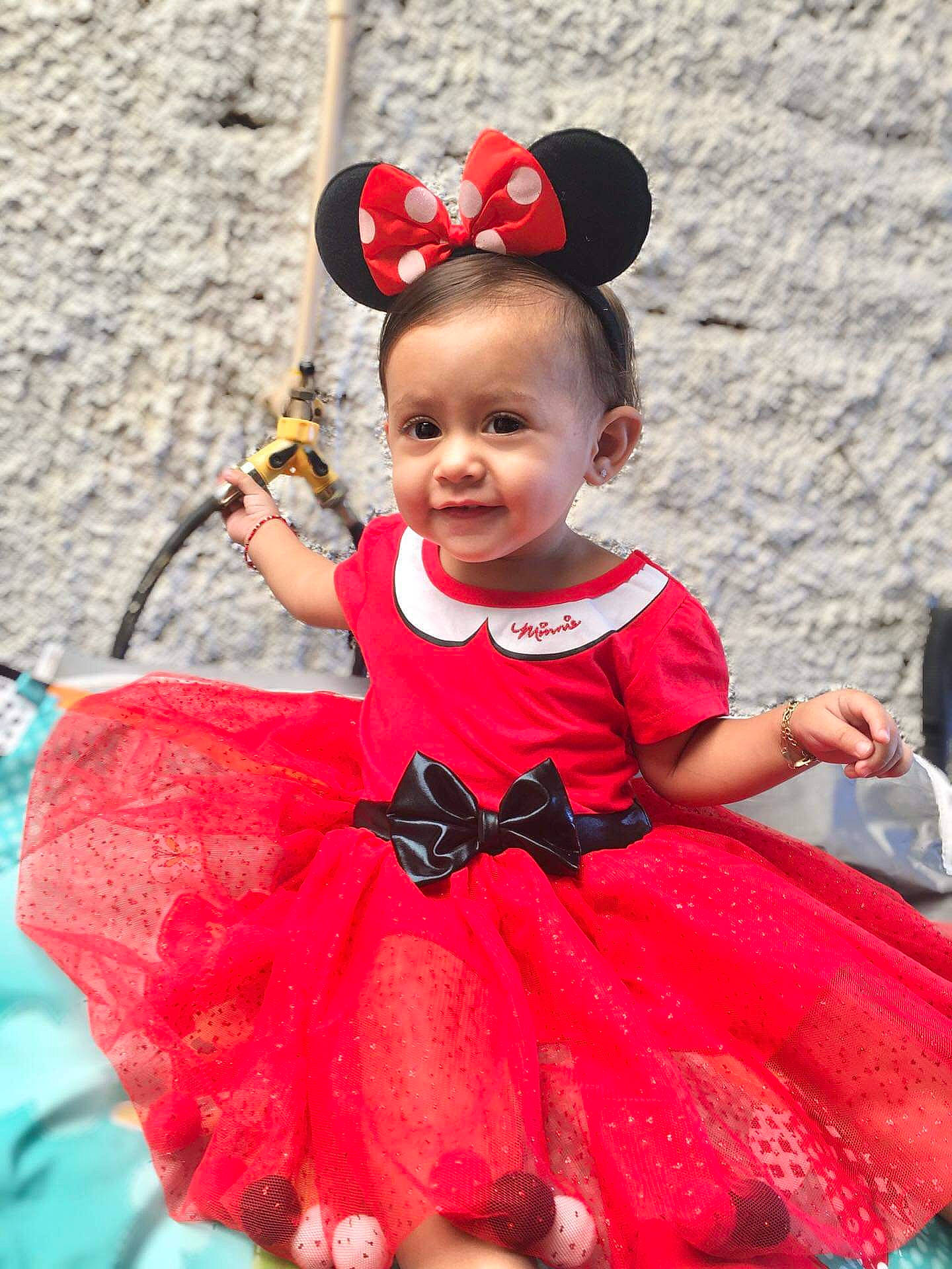 Regina joined the competition — help win amazing prizes! child, clothing, costume, person, red, toddler