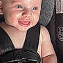 Walker joined the competition — help win amazing prizes! baby, infant, smile, car_seat, harness, child, close_up, skin, seatbelt, happy, face, cute, straps, safety, young, portrait, indoors, child_safety, seat, joyful