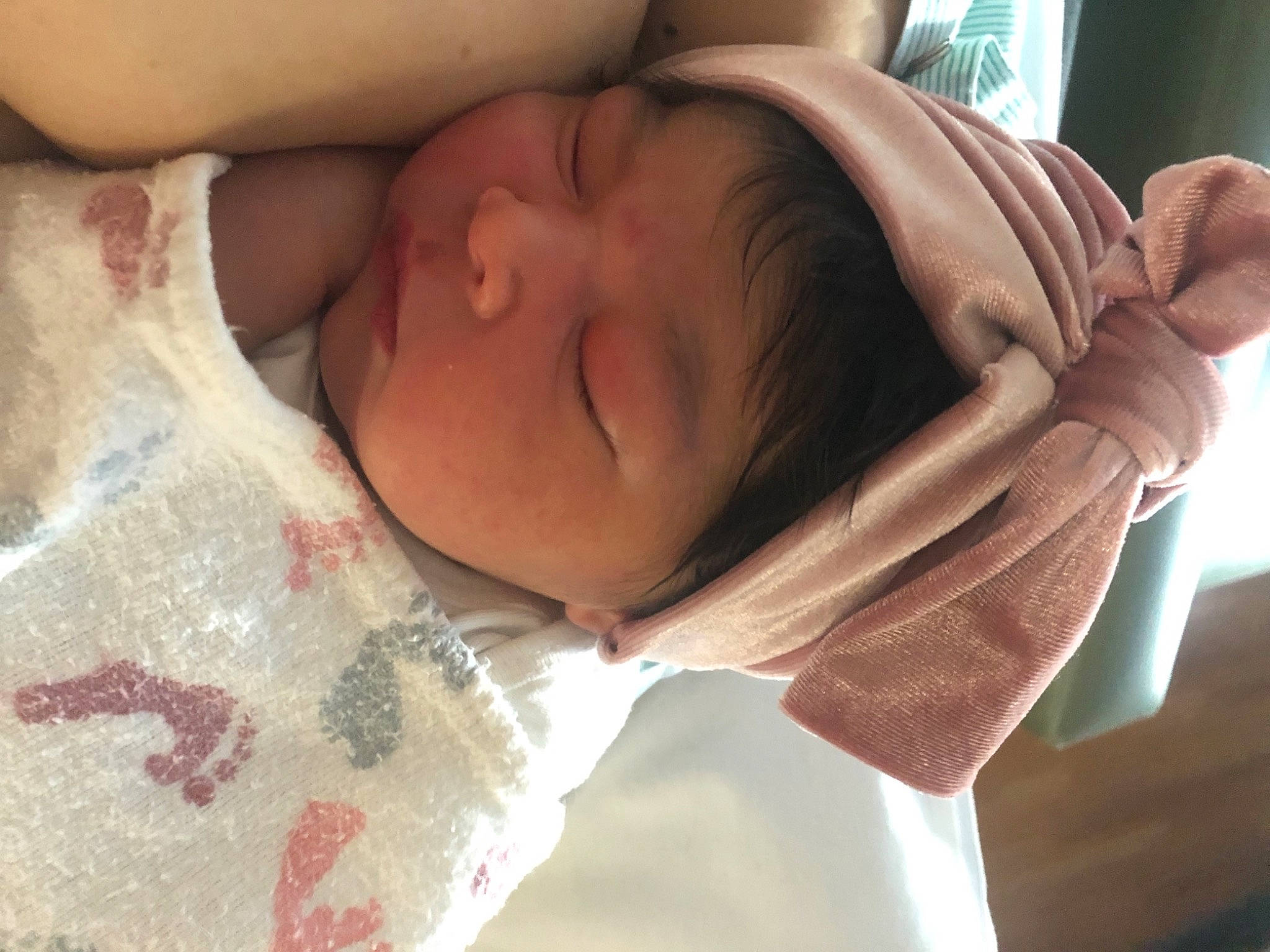 Alanna joined the competition — help win amazing prizes! abdomen, baby, bedtime, cheek, chest, child, comfort, elbow, eyelash, finger, gesture, hand, happy, linens, neck, pattern, person, skin, sleeve, textile