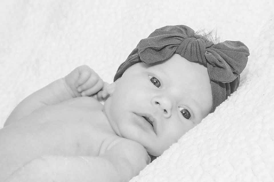 Oakelynn joined the competition — help win amazing prizes! baby, bedtime, black_and_white, child, eye, face, fashion_accessory, hair_accessory, head, headband, headgear, lip, monochrome_photography, person, photograph, photography, portrait, portrait_photography, skin, toddler