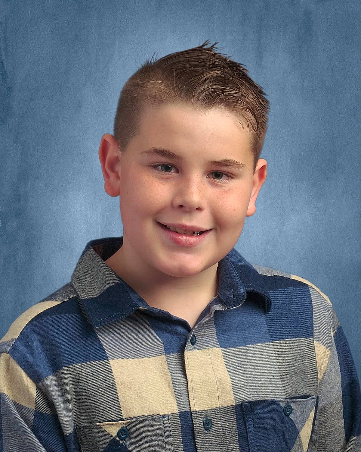 Dayton joined the competition — help win amazing prizes! caesar_cut, cheek, child, chin, collar, dress_shirt, electric_blue, eyebrow, flash_photography, forehead, happy, iris, jaw, joy, pattern, person, plaid, portrait, portrait_photography, sleeve