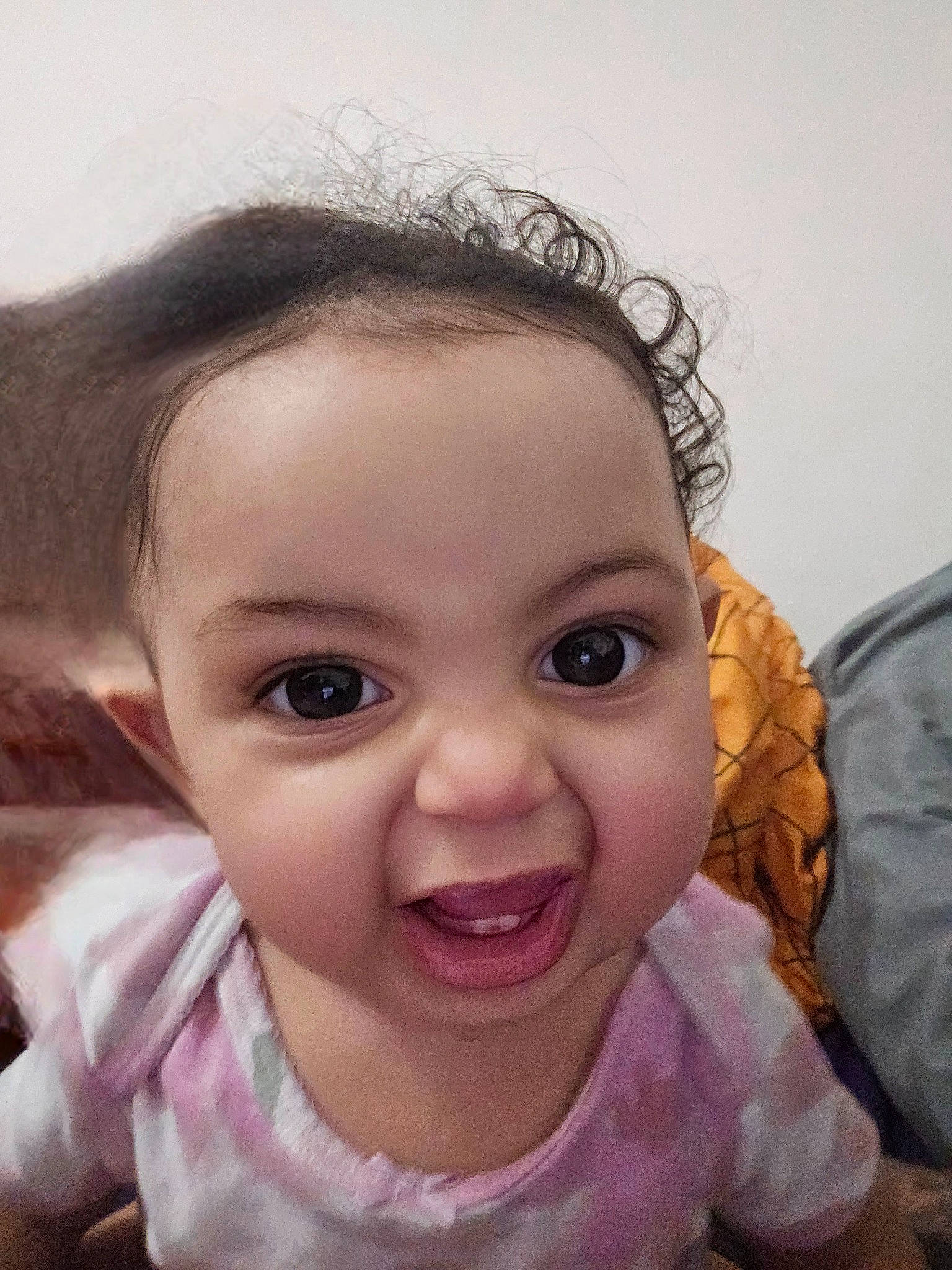 Madilynne is registered to the contest to win money with this photo: baby, bag, cheek, chin, ear, eye, eyebrow, eyelash, fun, gesture, happy, iris, jaw, lip, mouth, nose, person, selfie, skin, smile