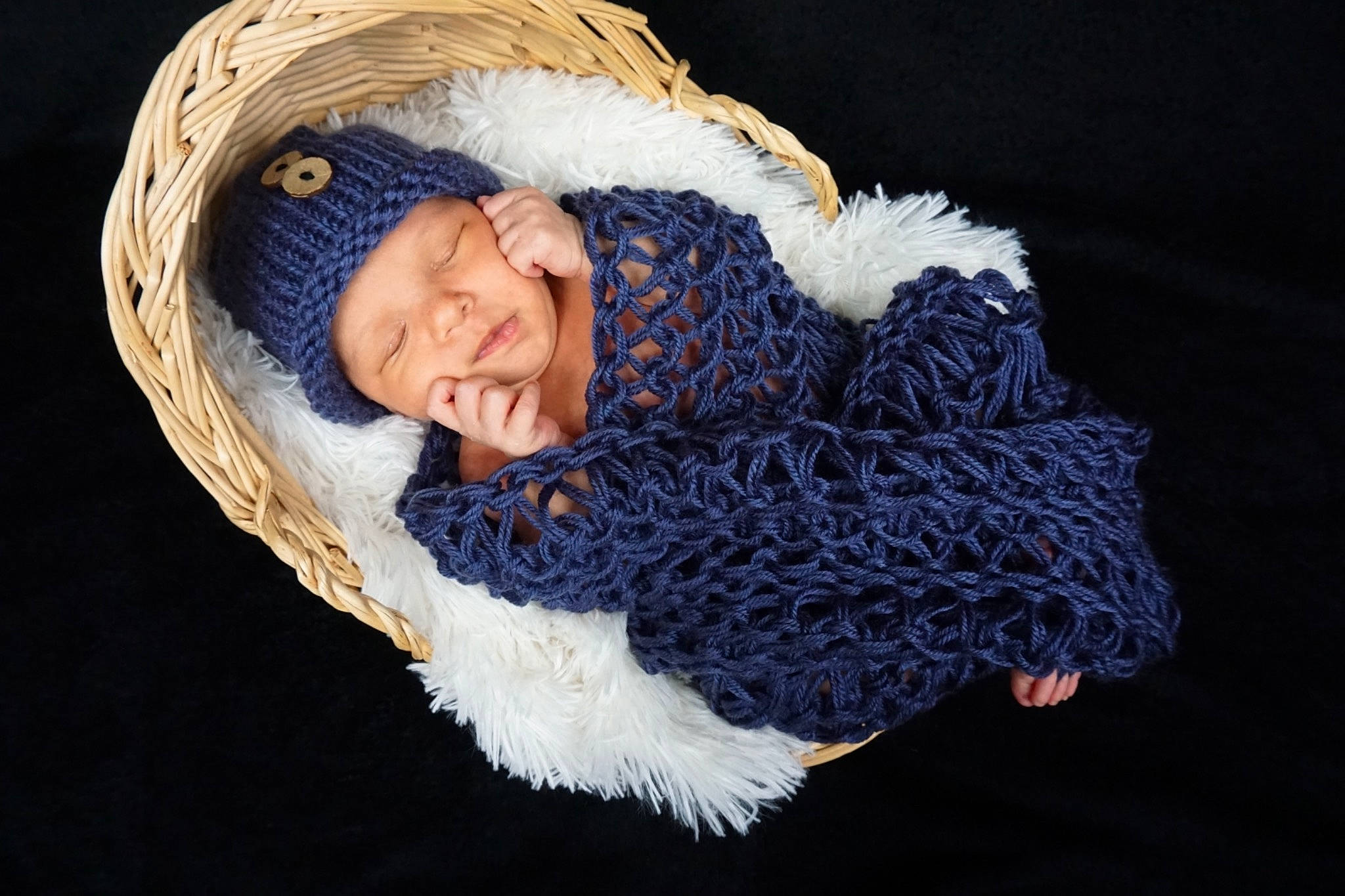Zaylin joined the competition — help win amazing prizes! art, baby, beanie, blue, bonnet, child, costume_accessory, crochet, ear, fur, hat, headgear, knit_cap, knitting, person, photography, thread, wool, woolen