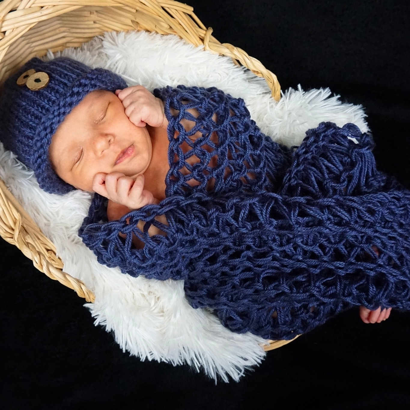 Zaylin joined the competition — help win amazing prizes! art, baby, beanie, blue, bonnet, child, costume_accessory, crochet, ear, fur, hat, headgear, knit_cap, knitting, person, photography, thread, wool, woolen