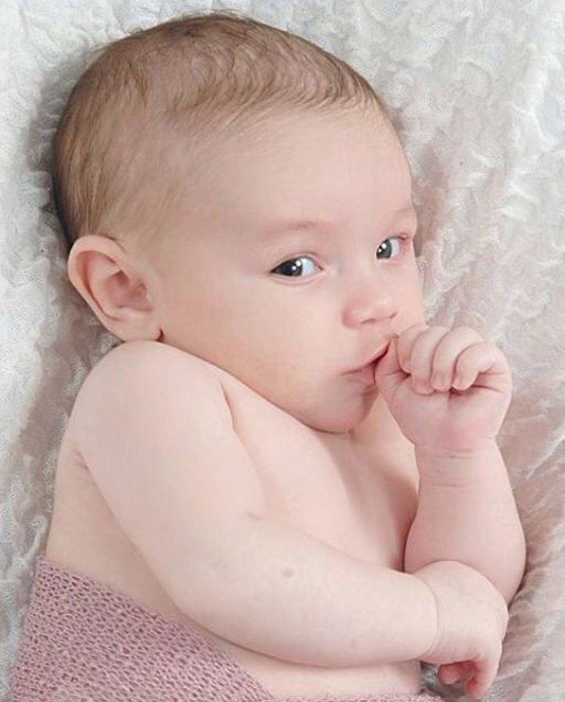 Karra is registered to the contest to win money with this photo: baby, cheek, child, chin, close_up, ear, eye, face, forehead, hand, head, lip, mouth, muscle, nose, person, photography, skin, toddler