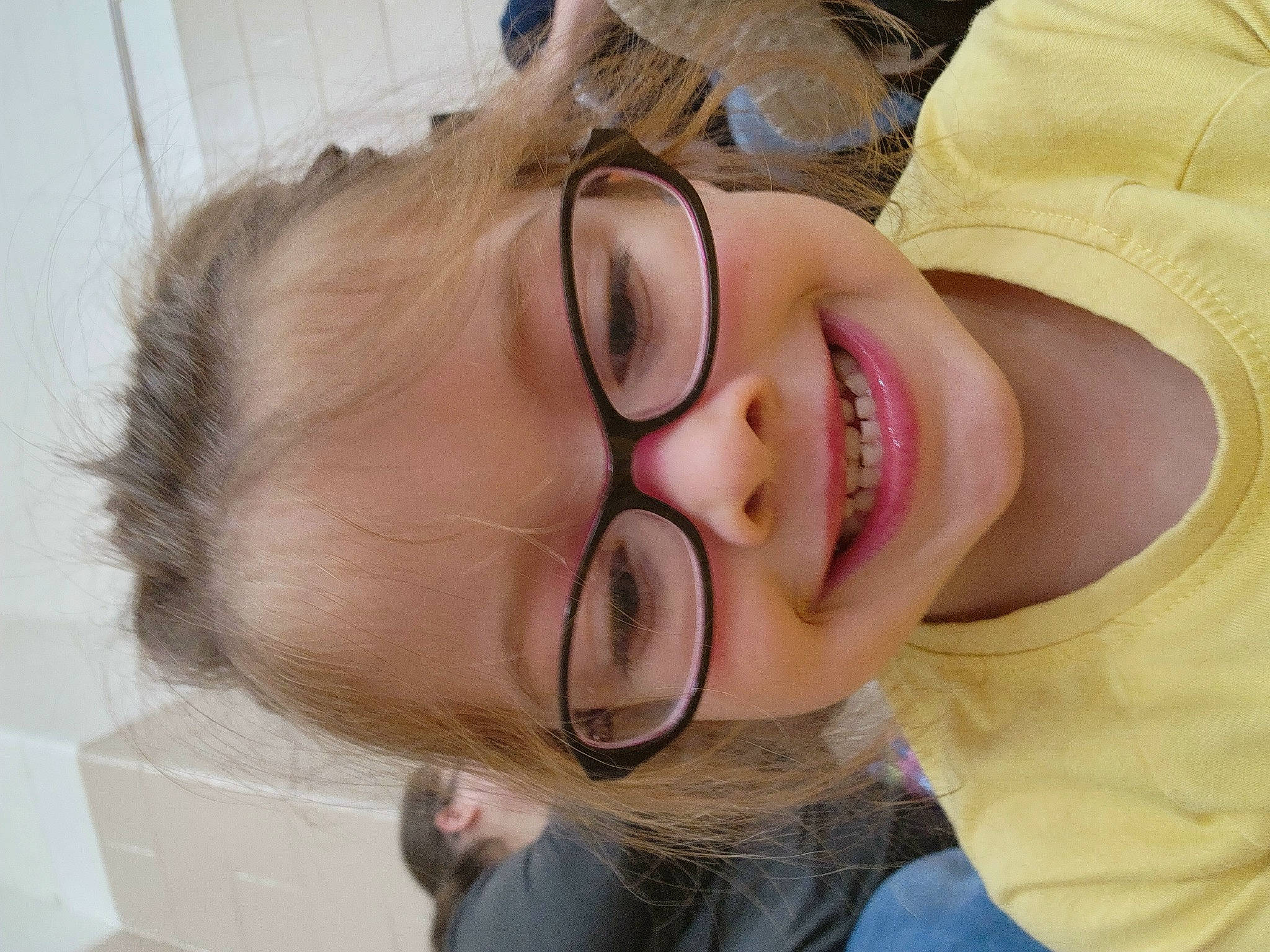 Meghan joined the competition — help win amazing prizes! arm, cheek, chin, clothing, ear, eyebrow, eyelash, eyewear, gesture, glasses, happy, jaw, joy, lip, mouth, neck, nose, person, shoulder, skin