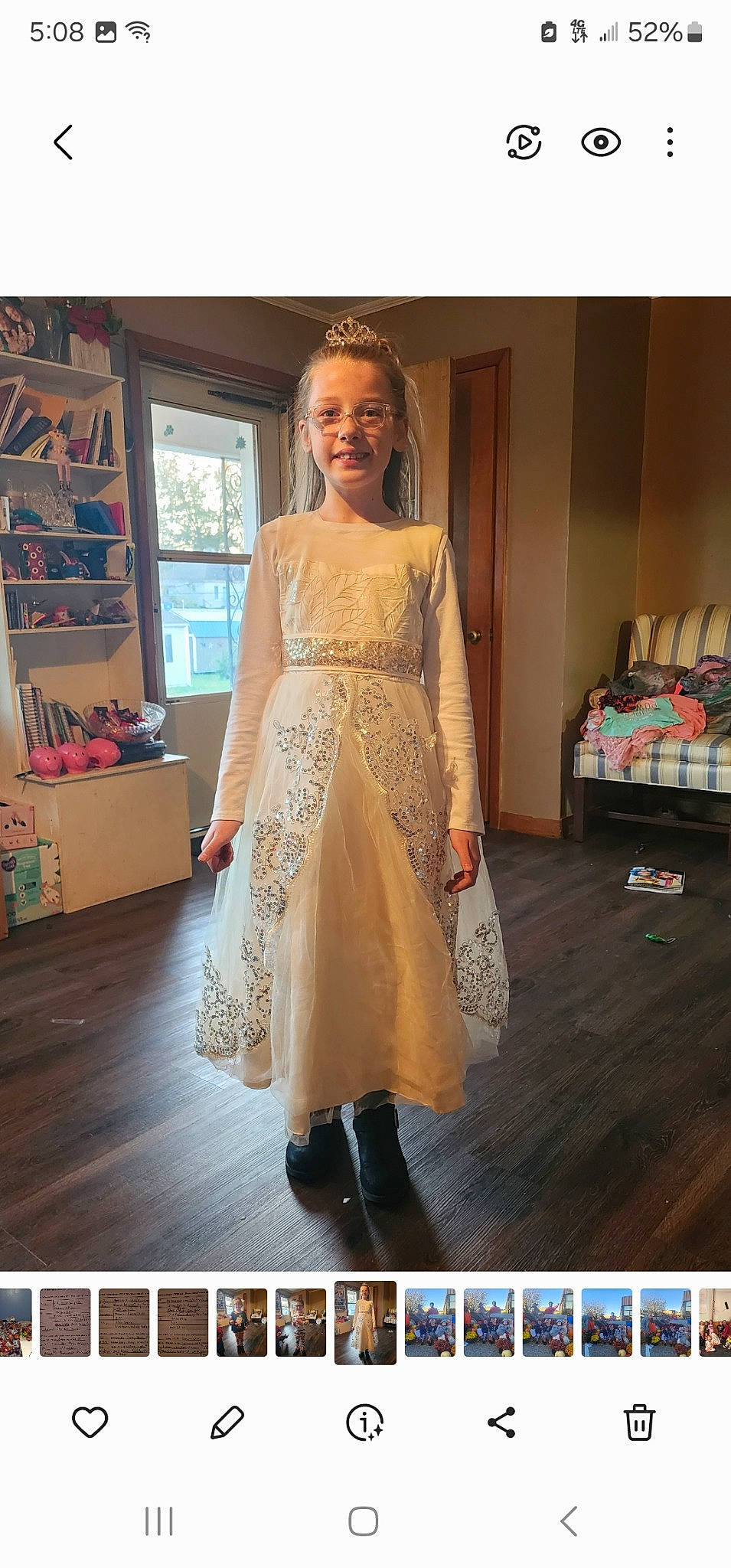 Ryleigh is registered to the contest to win money with this photo: beauty, bridal_party_dress, cocktail_dress, day_dress, dress, event, fashion_design, fashion_model, flooring, formal_wear, gown, happy, joy, neck, one_piece_garment, pattern, peach, person, photograph, shoulder