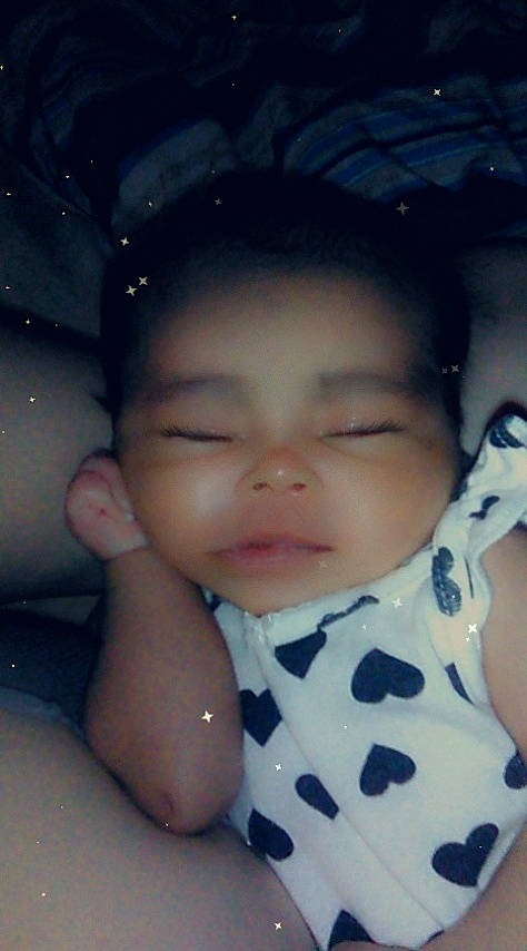 Azriel joined the competition — help win amazing prizes! baby, baby_toddler_clothing, bib, black_hair, cheek, child, eyebrow, eyelash, forehead, iris, lip, organ, person, polka_dot, skin, toddler