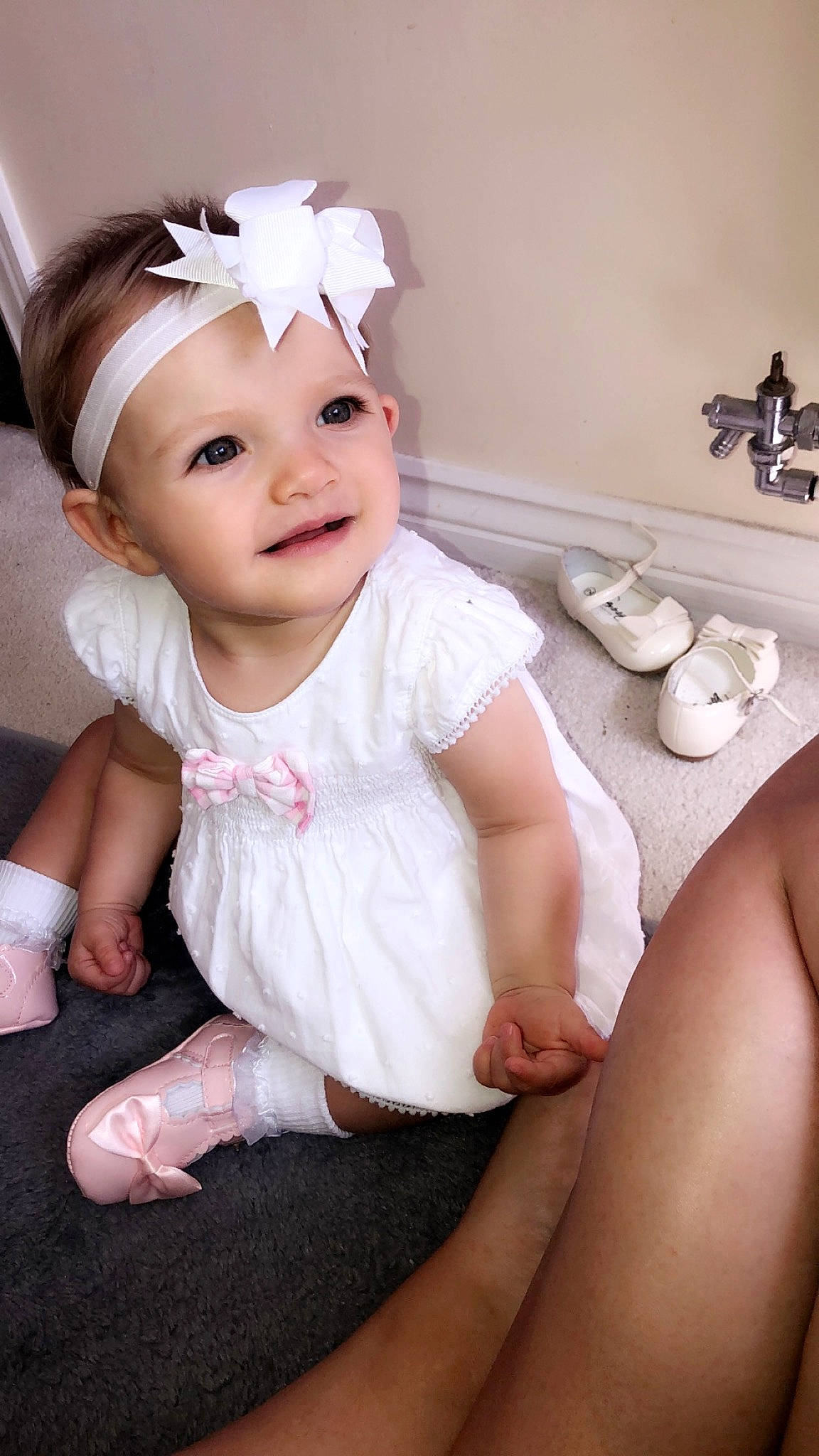 Isla-grace joined the competition — help win amazing prizes! baby, baby_toddler_clothing, cheek, child, child_model, costume, fashion_accessory, hair_accessory, hand, headband, headgear, headpiece, headwear, joy, leg, person, skin, toddler