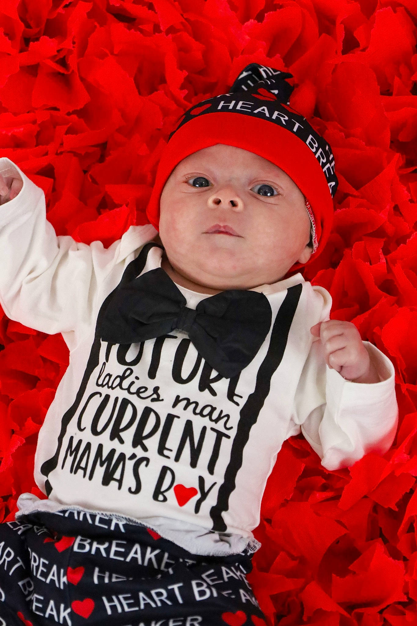 Westin joined the competition — help win amazing prizes! baby, baby_toddler_clothing, beanie, cap, carmine, child, event, font, happy, headwear, knit_cap, outerwear, people_in_nature, person, petal, plant, red, sleeve, t_shirt, toddler