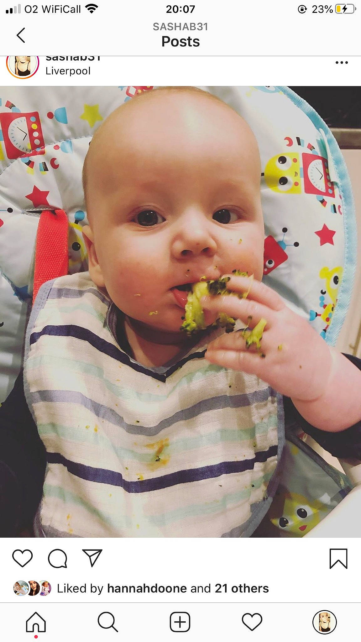 Brett joined the competition — help win amazing prizes! baby, baby_food, cheek, child, comfort_food, eating, food, mouth, nose, person, photo_caption, toddler