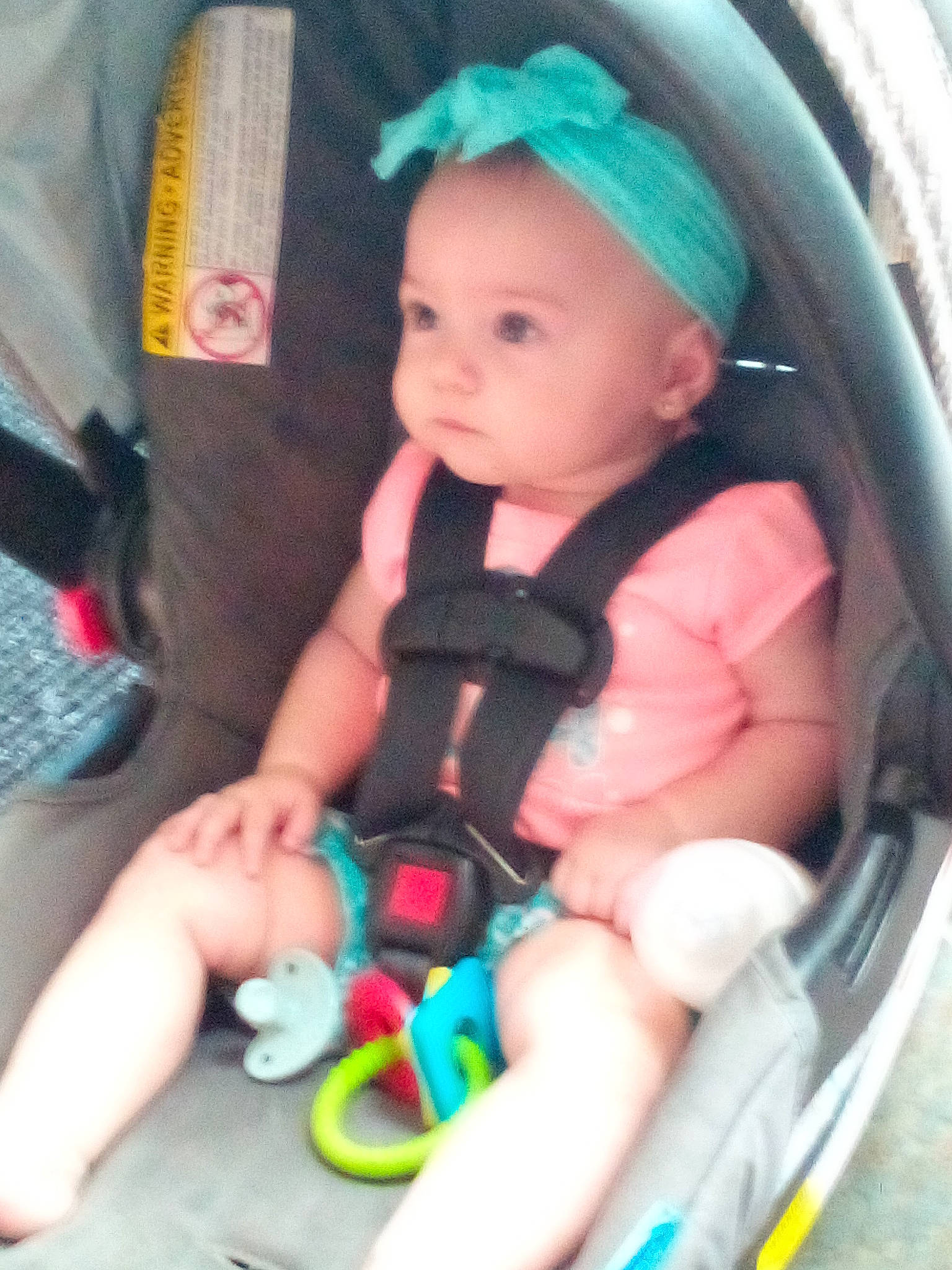 Rilynn is registered to the contest to win money with this photo: baby, baby_carriage, baby_products, baby_safety, baby_toddler_clothing, car_seat, cheek, child, comfort, face, finger, hand, head, iris, lap, nail, person, pink, skin, thumb